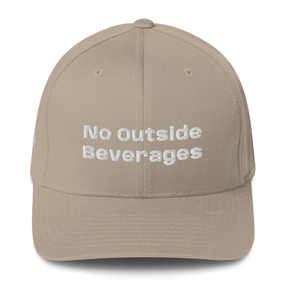 Structured Twill Cap “No Outside Beverages”