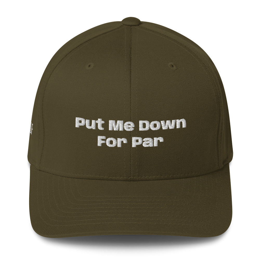 Structured Twill Cap “Put me down for Par”