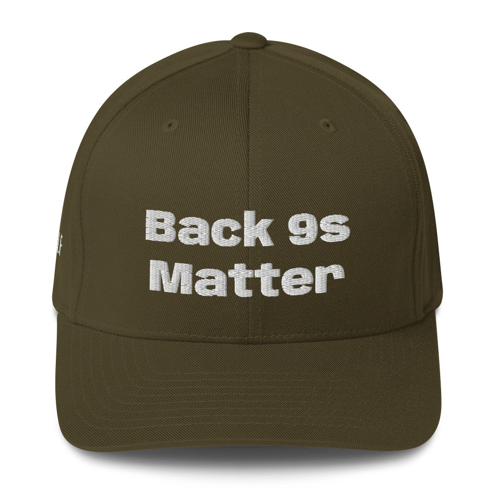 Structured Twill Cap "Back 9s Matter"