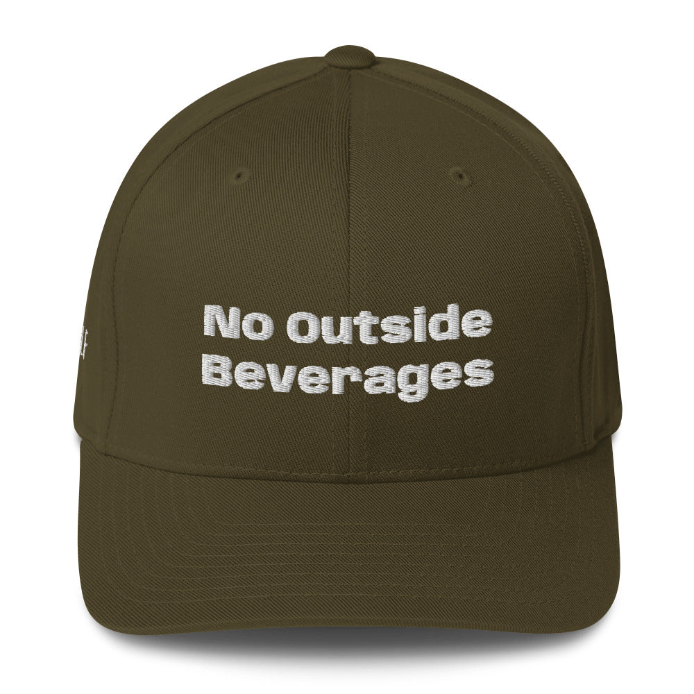 Structured Twill Cap “No Outside Beverages”