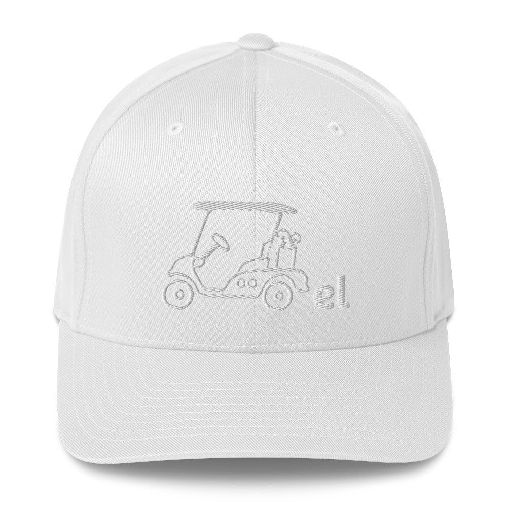 Structured Twill Cap "Cartel Golf" White Out