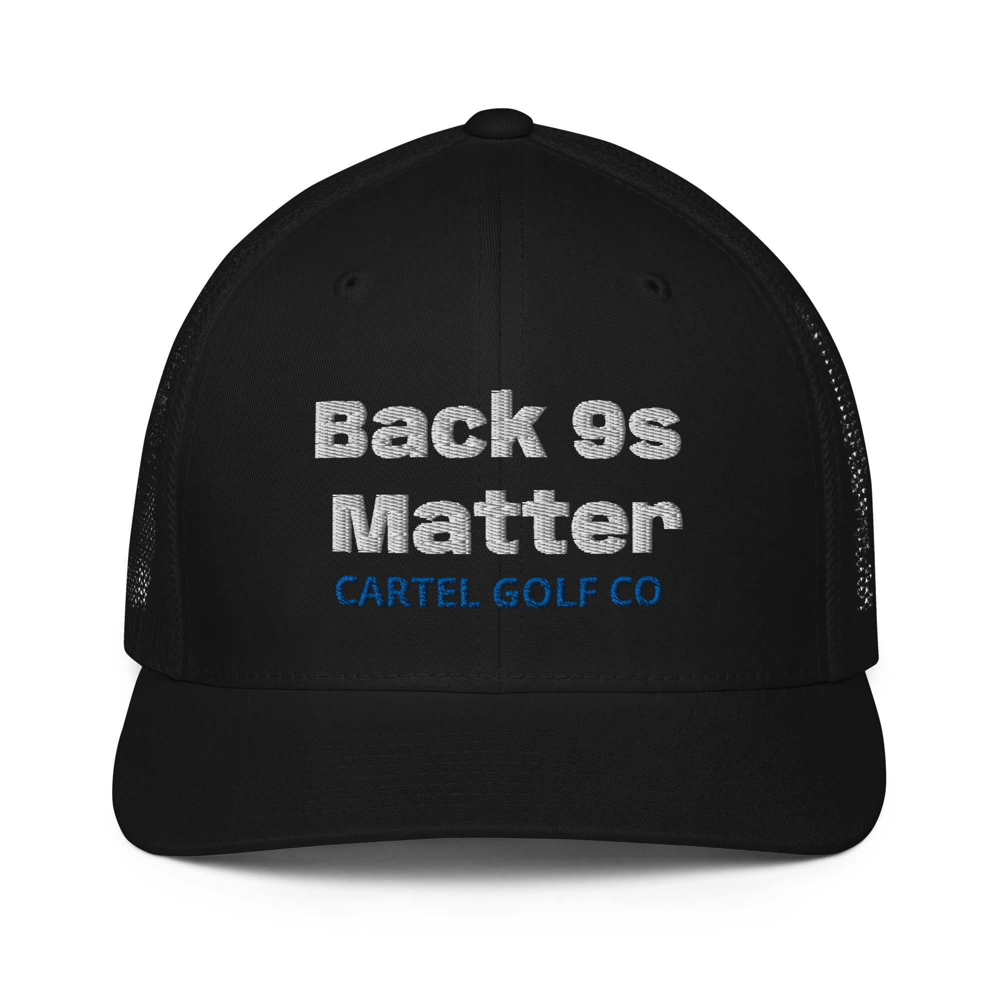 Closed-back trucker cap "Back 9s Matter"