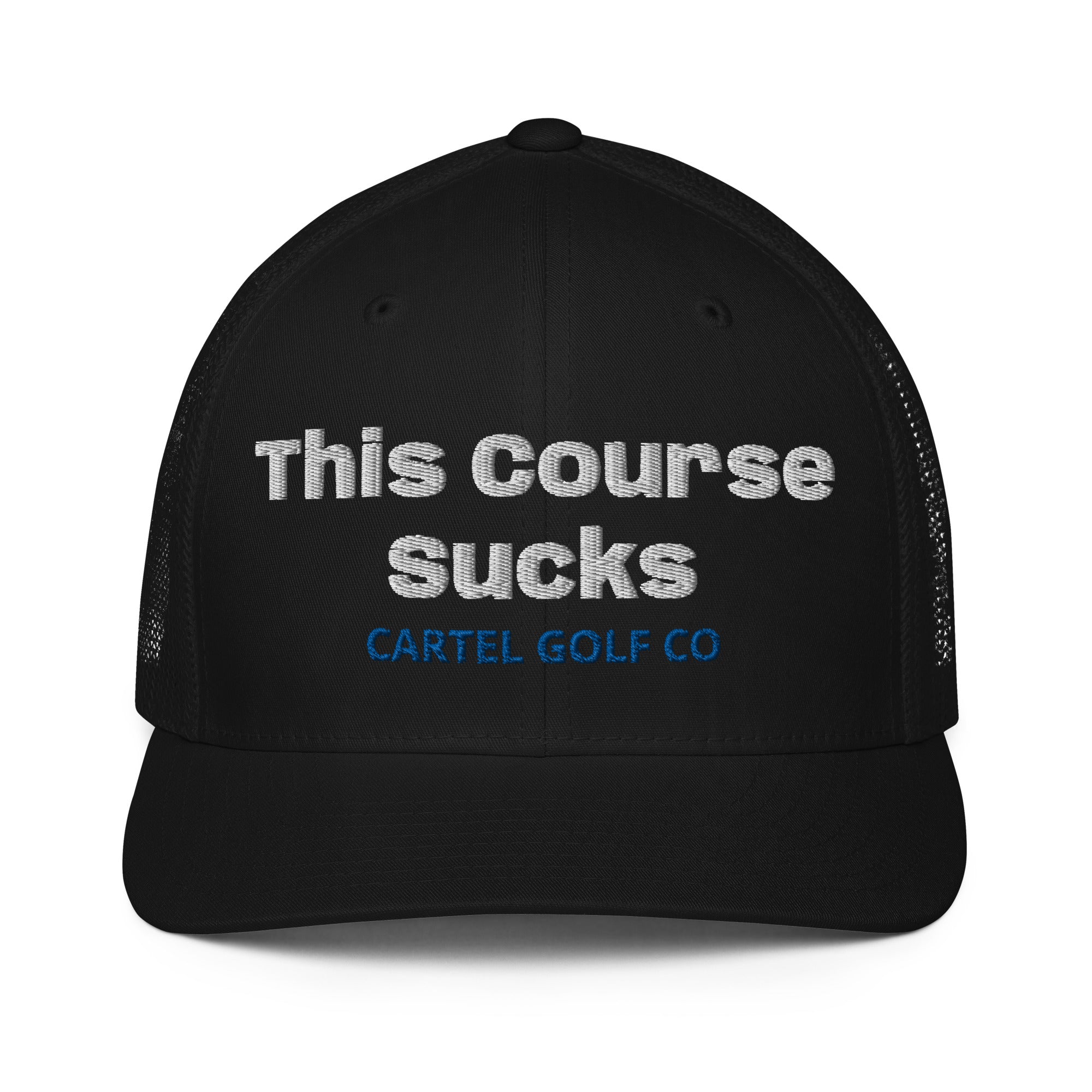 Closed-back trucker cap "This course Sucks"