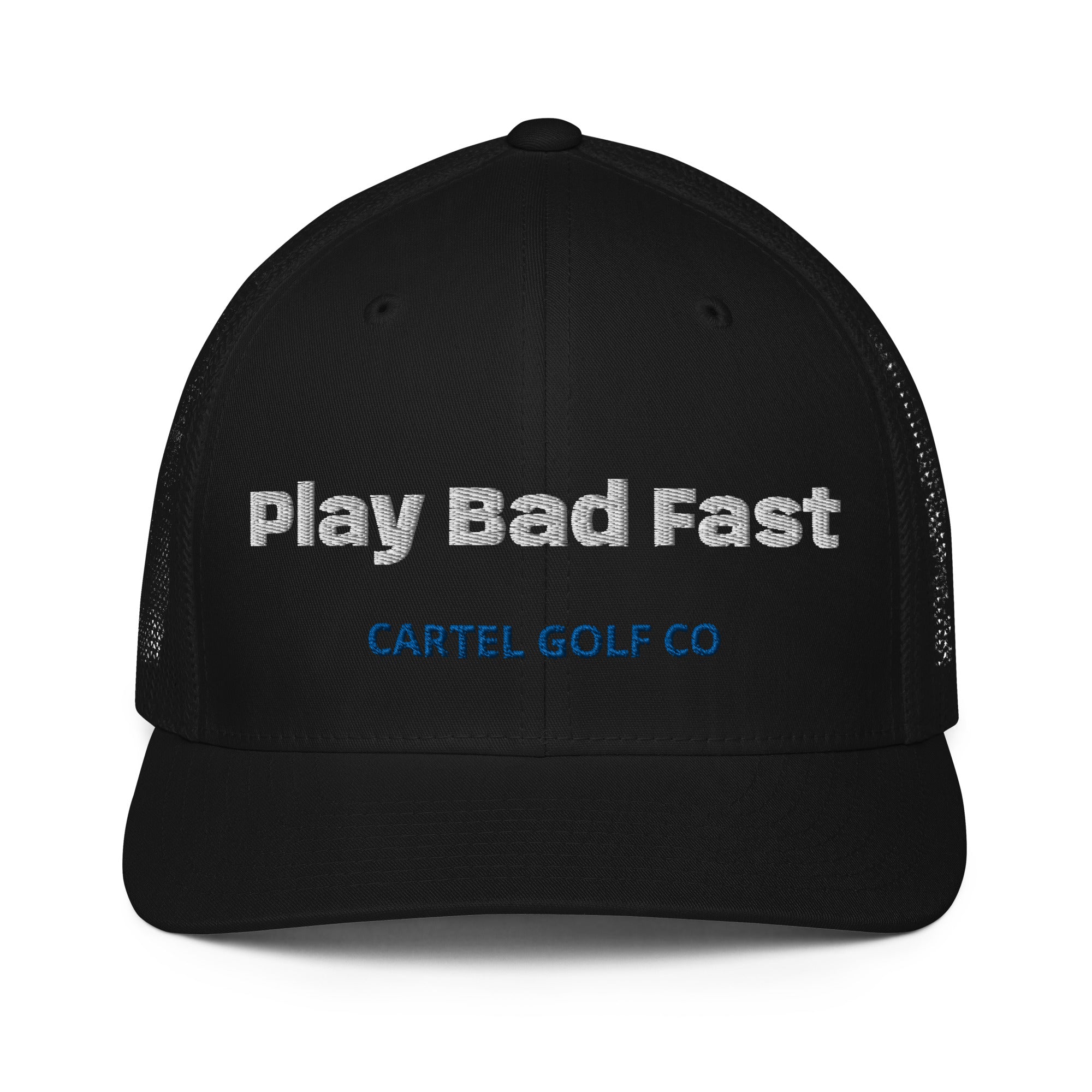 Closed-back trucker cap "Play Bad Fast"