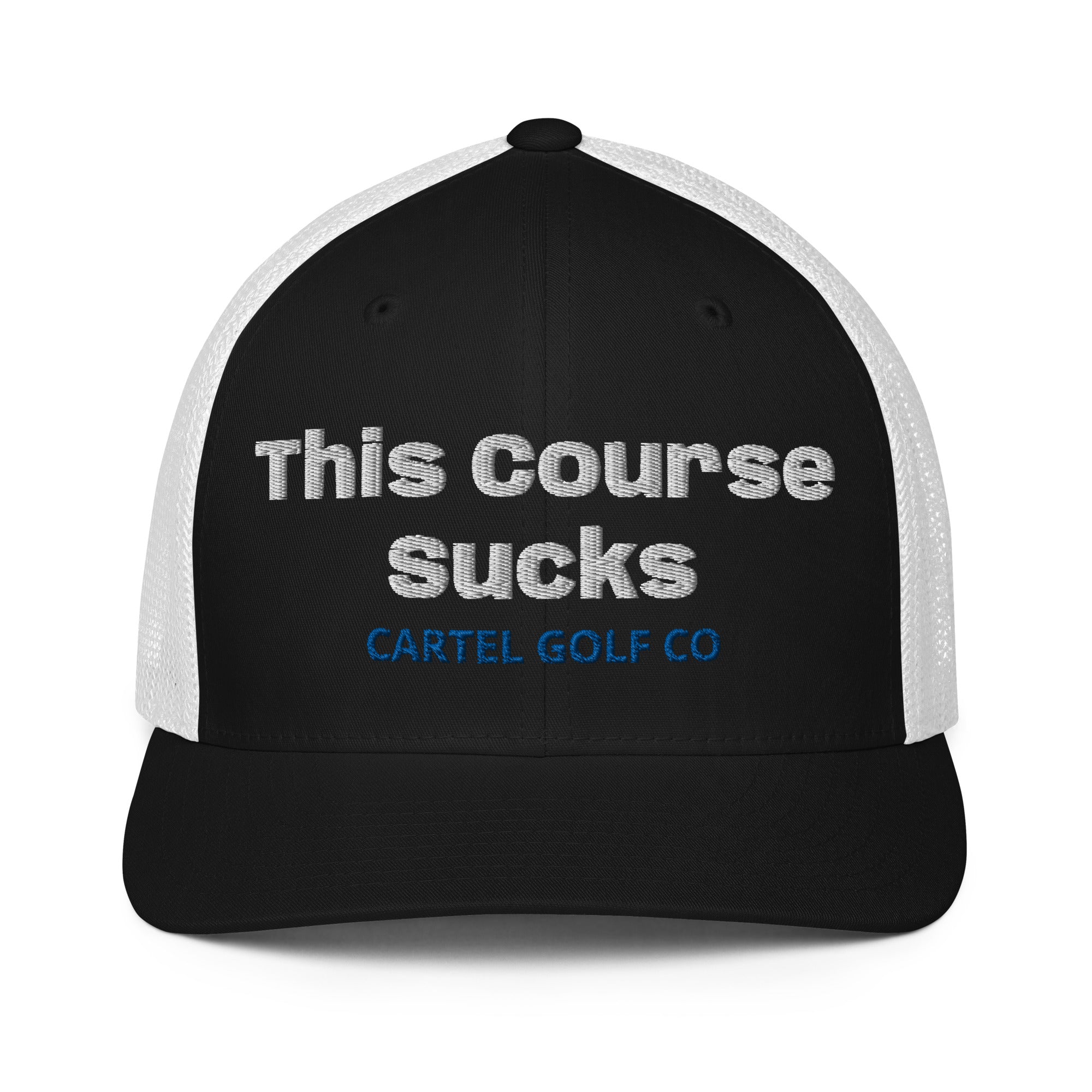 Closed-back trucker cap "This course Sucks"