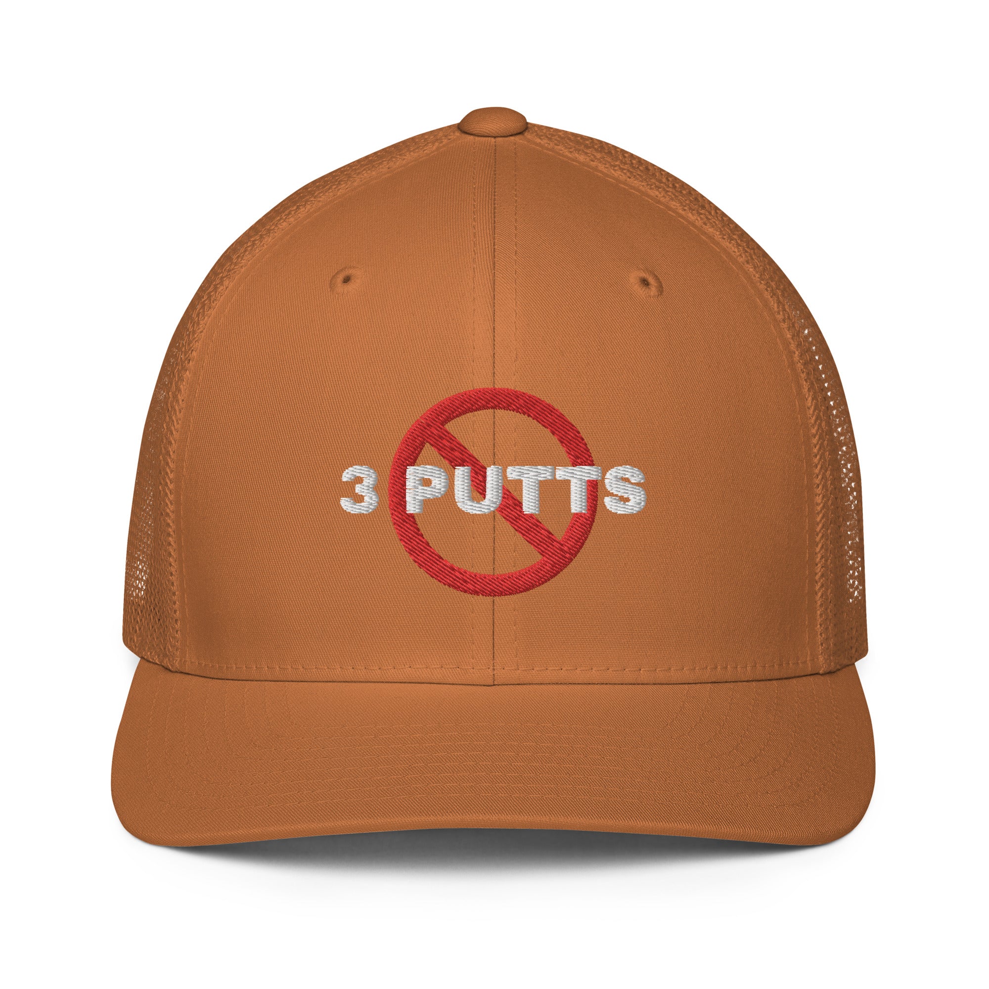 Closed-back trucker cap "No 3 Putts"