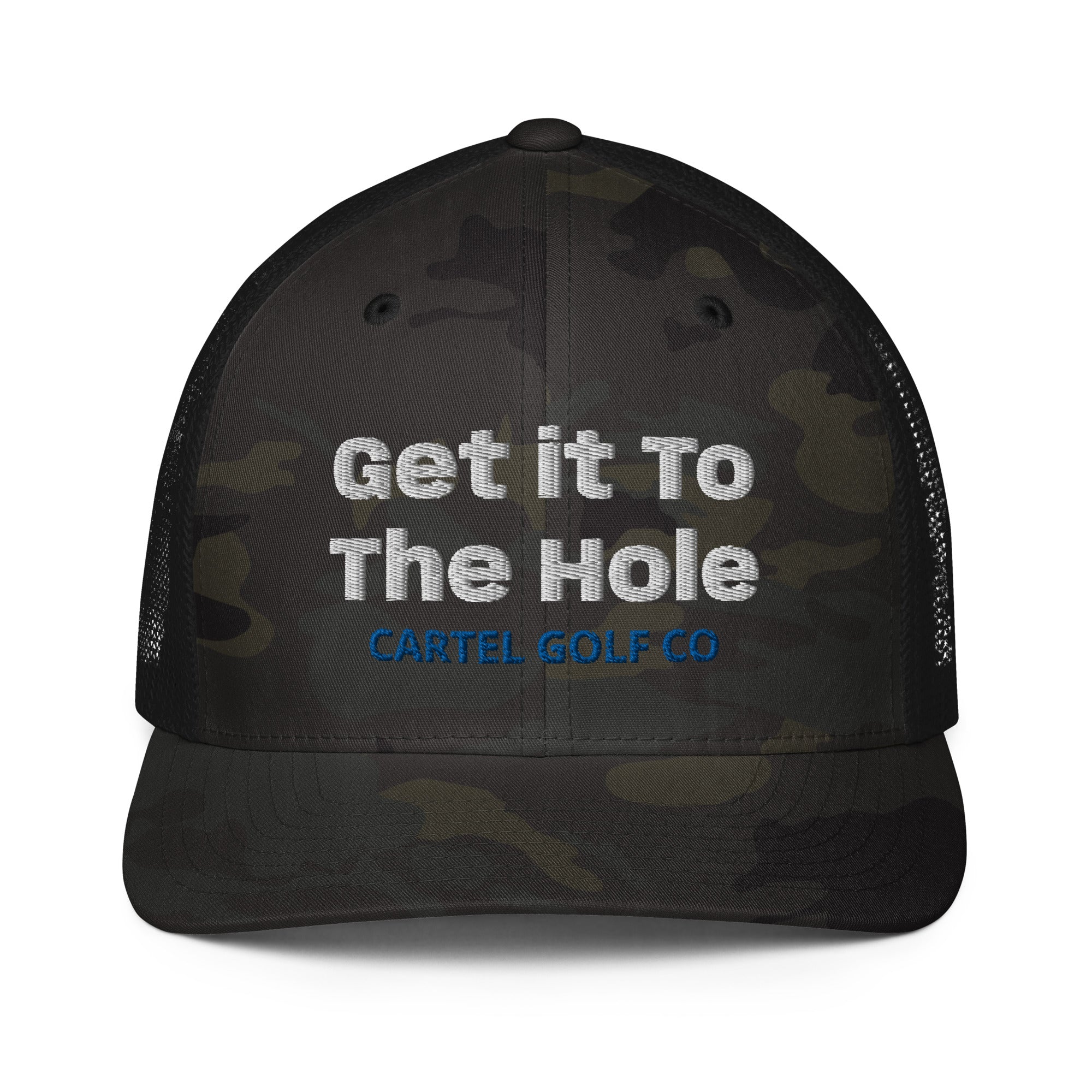 Closed-back trucker cap "Get it to the Hole"