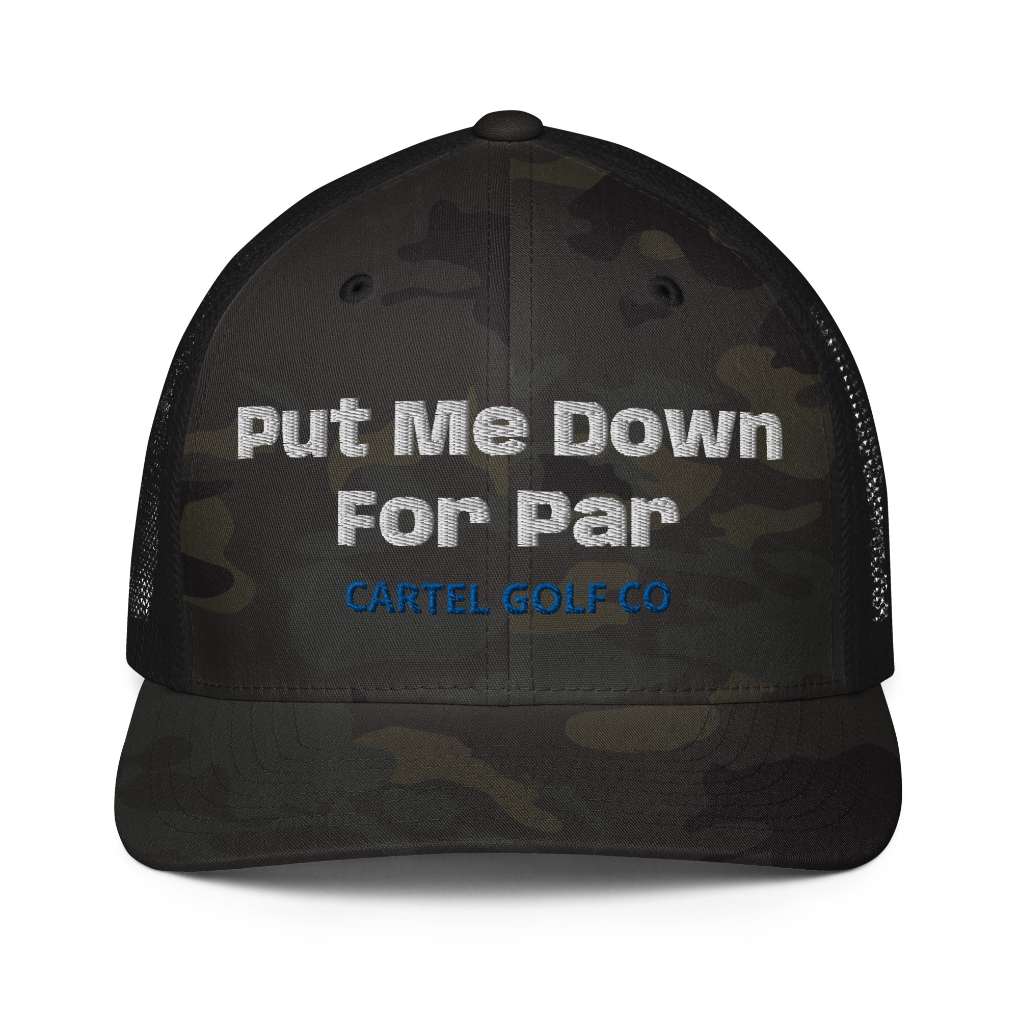 Closed-back trucker cap “Put me down for Par”