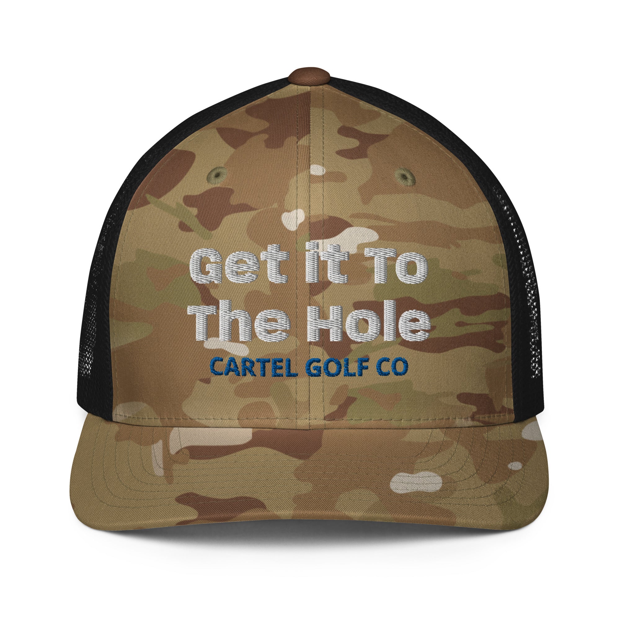 Closed-back trucker cap "Get it to the Hole"