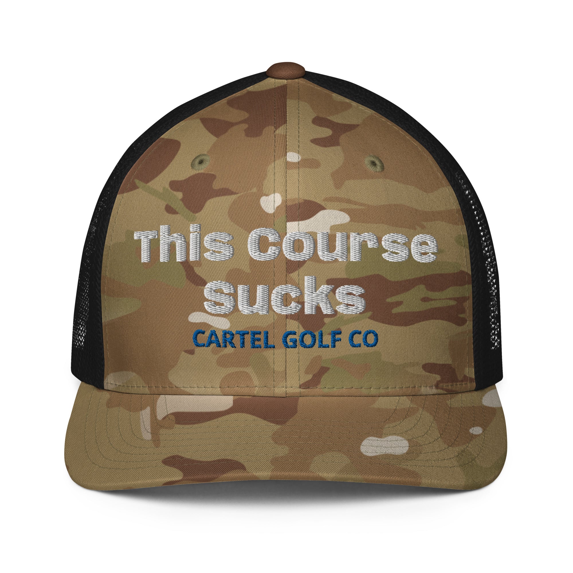 Closed-back trucker cap "This course Sucks"