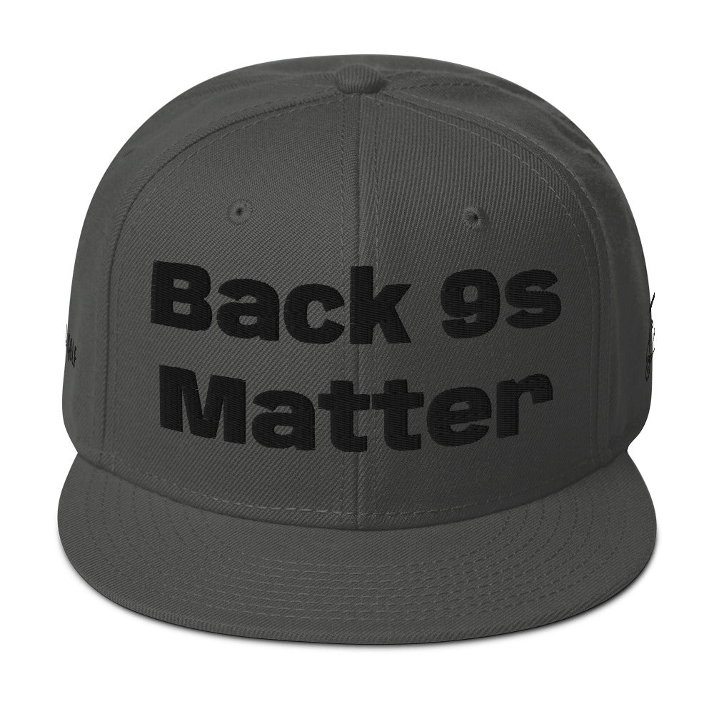 Snapback Hat "Back 9s Matter"