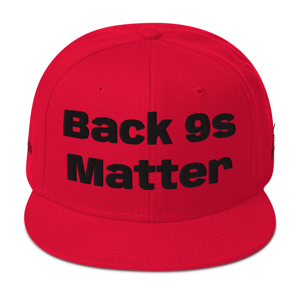 Snapback Hat "Back 9s Matter"