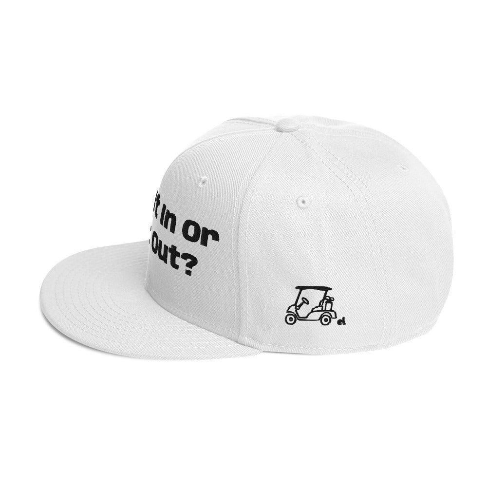 Snapback Hat "Leave it in or pull it out?"