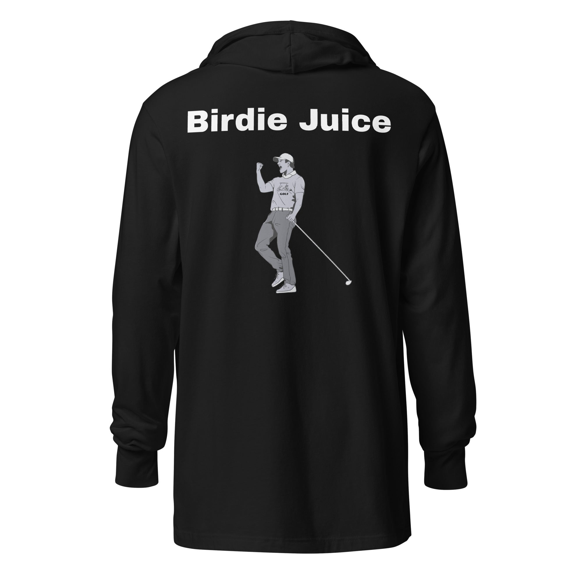 Hooded long-sleeve tee "Birdie Juice"