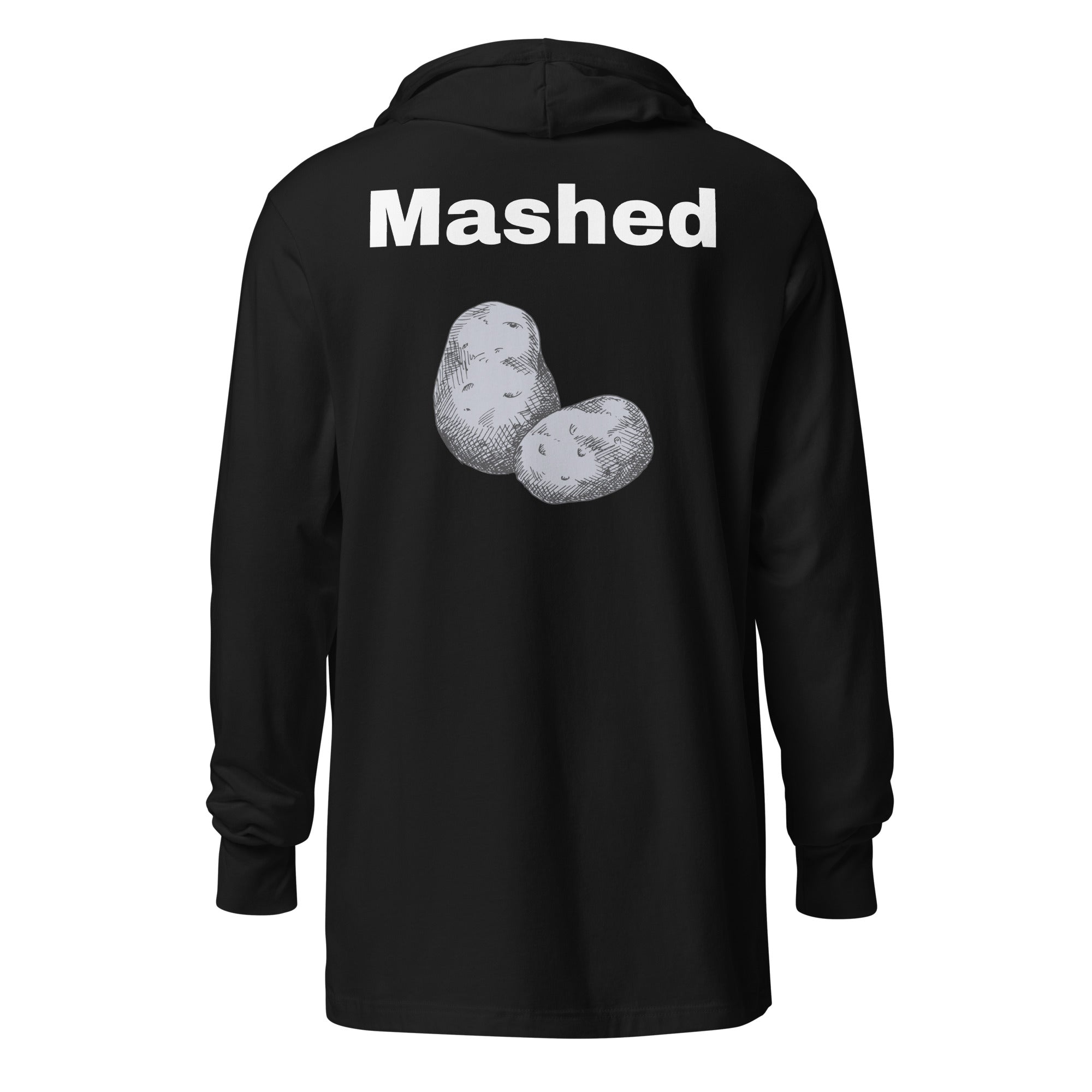 Hooded long-sleeve tee "Mashed Potatoes"