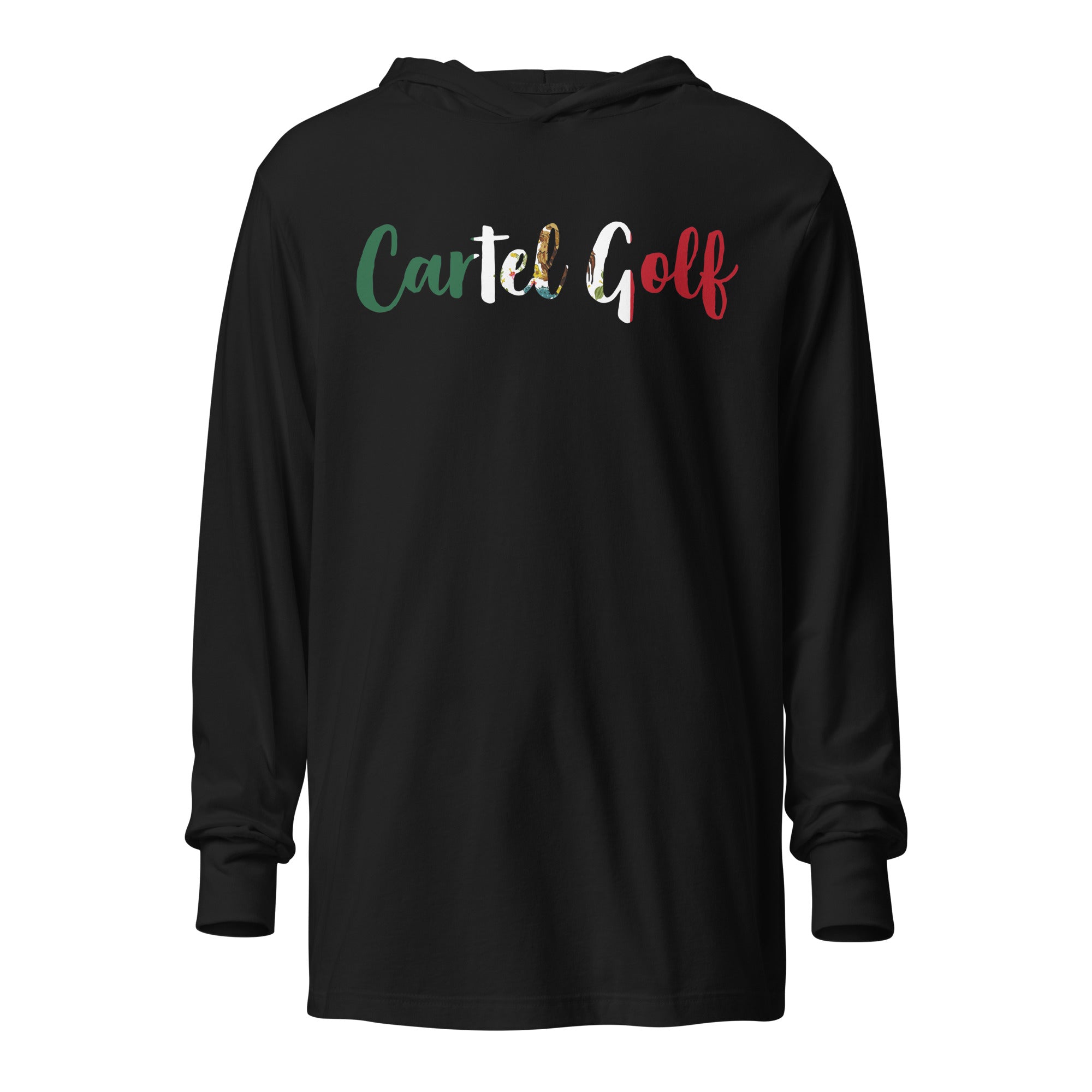 Hooded long-sleeve tee "Cartel Golf Mexico"