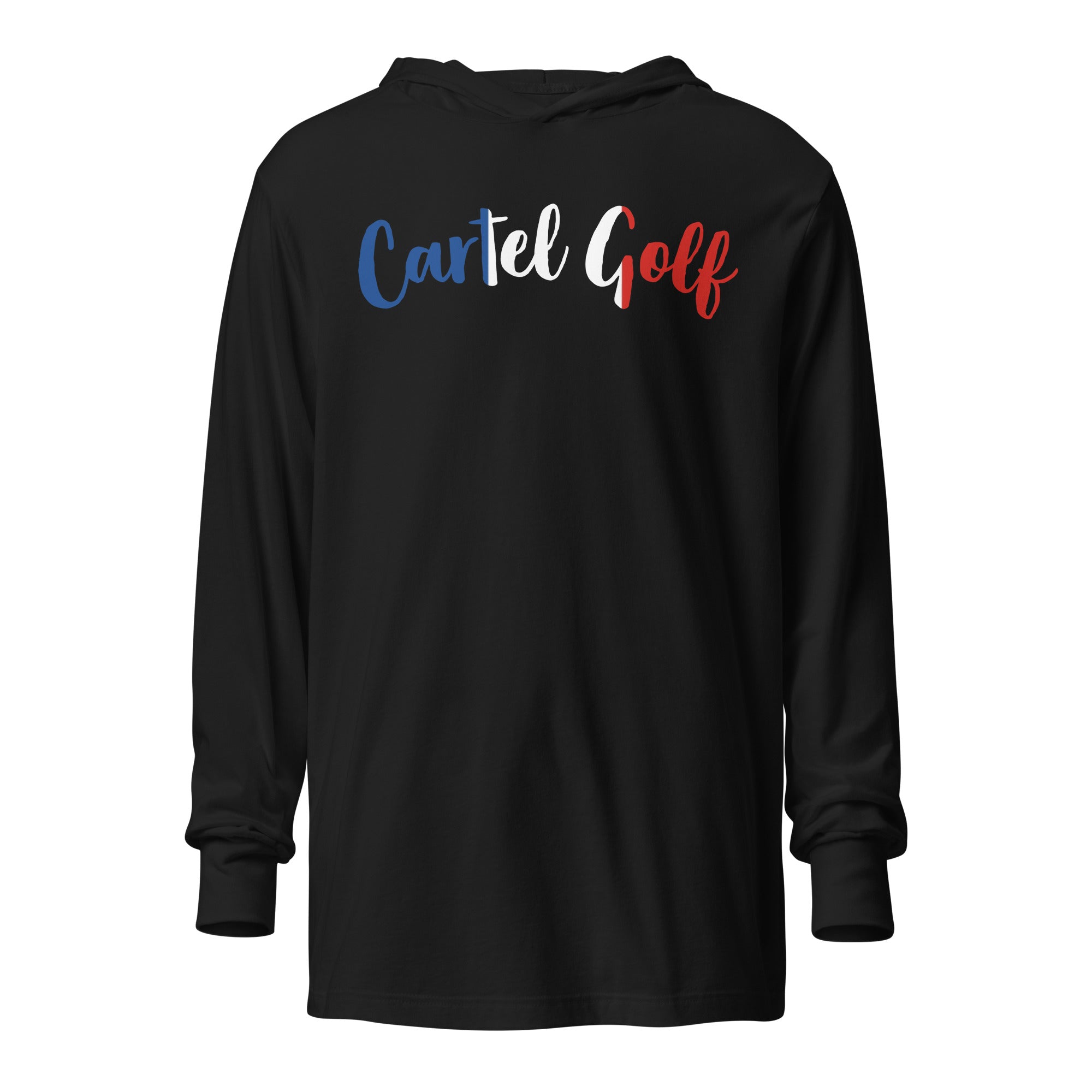 Hooded long-sleeve tee "Cartel Golf France"