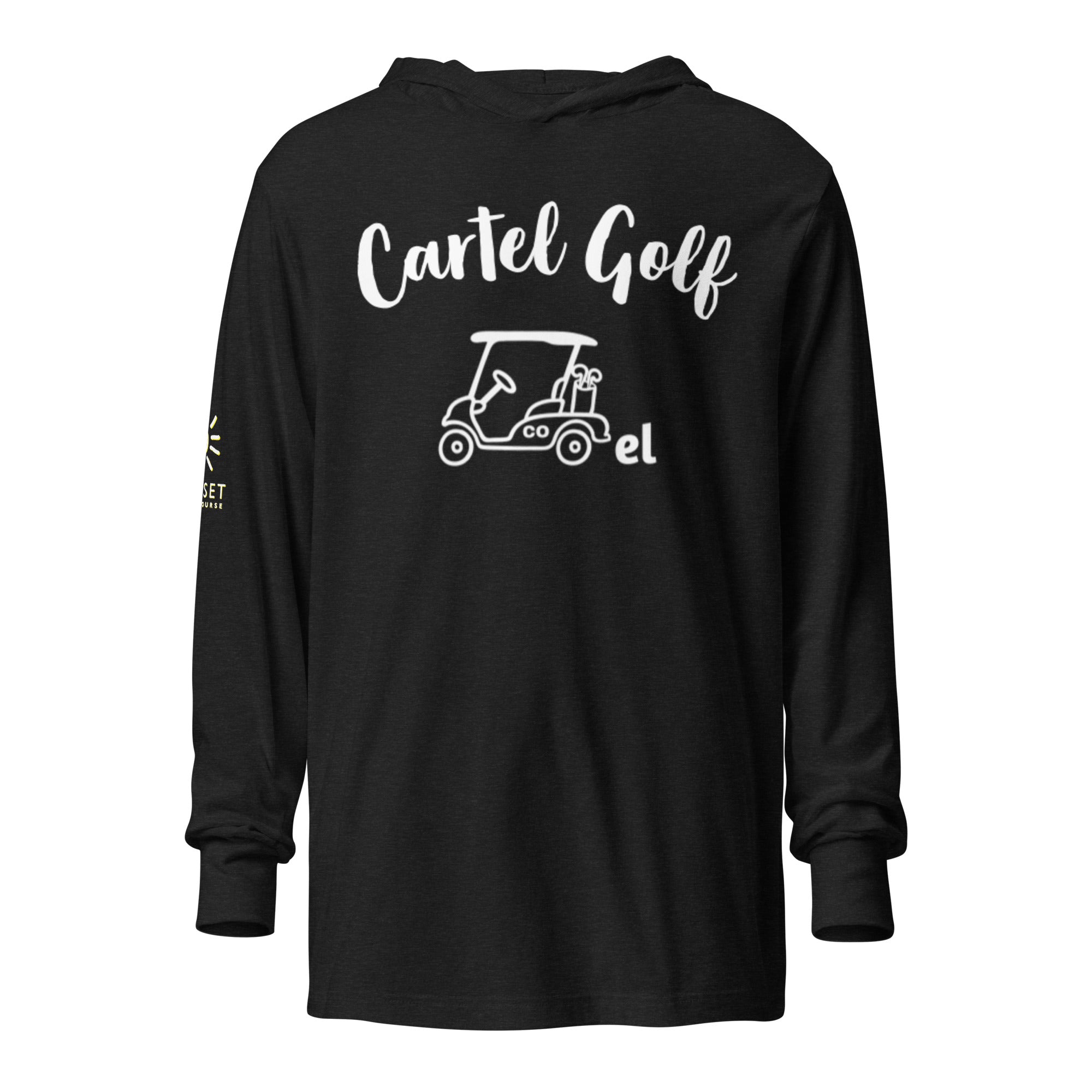 Hooded long-sleeve tee"Cartel Golf Sunset"