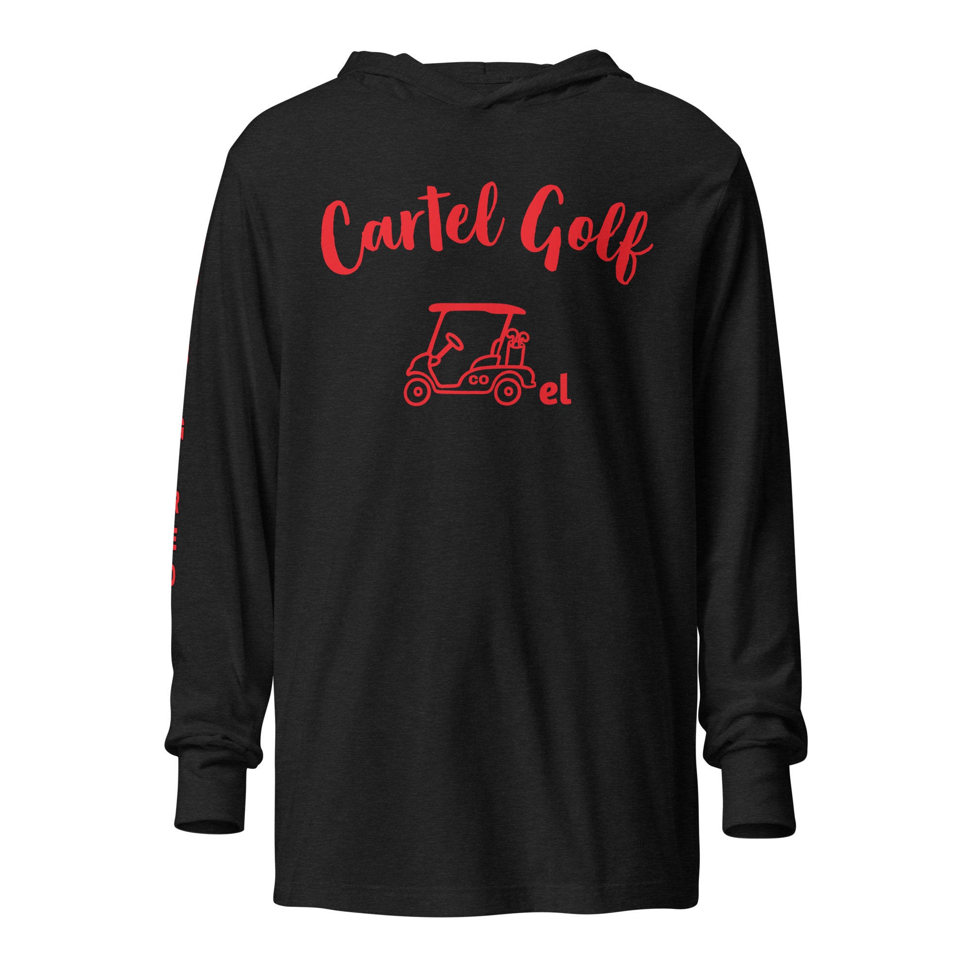 Hooded long-sleeve tee "Go Big Red"