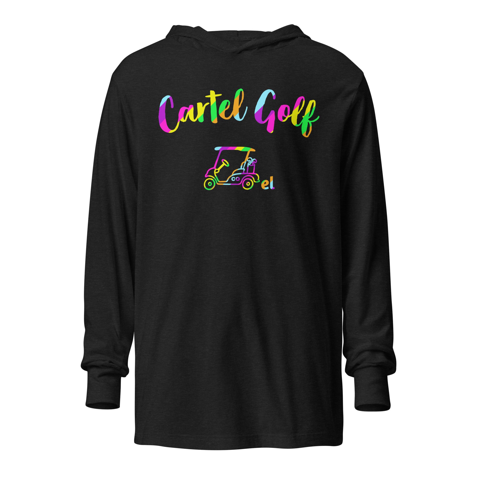 Hooded long-sleeve tee "Cartel Golf Colorful"