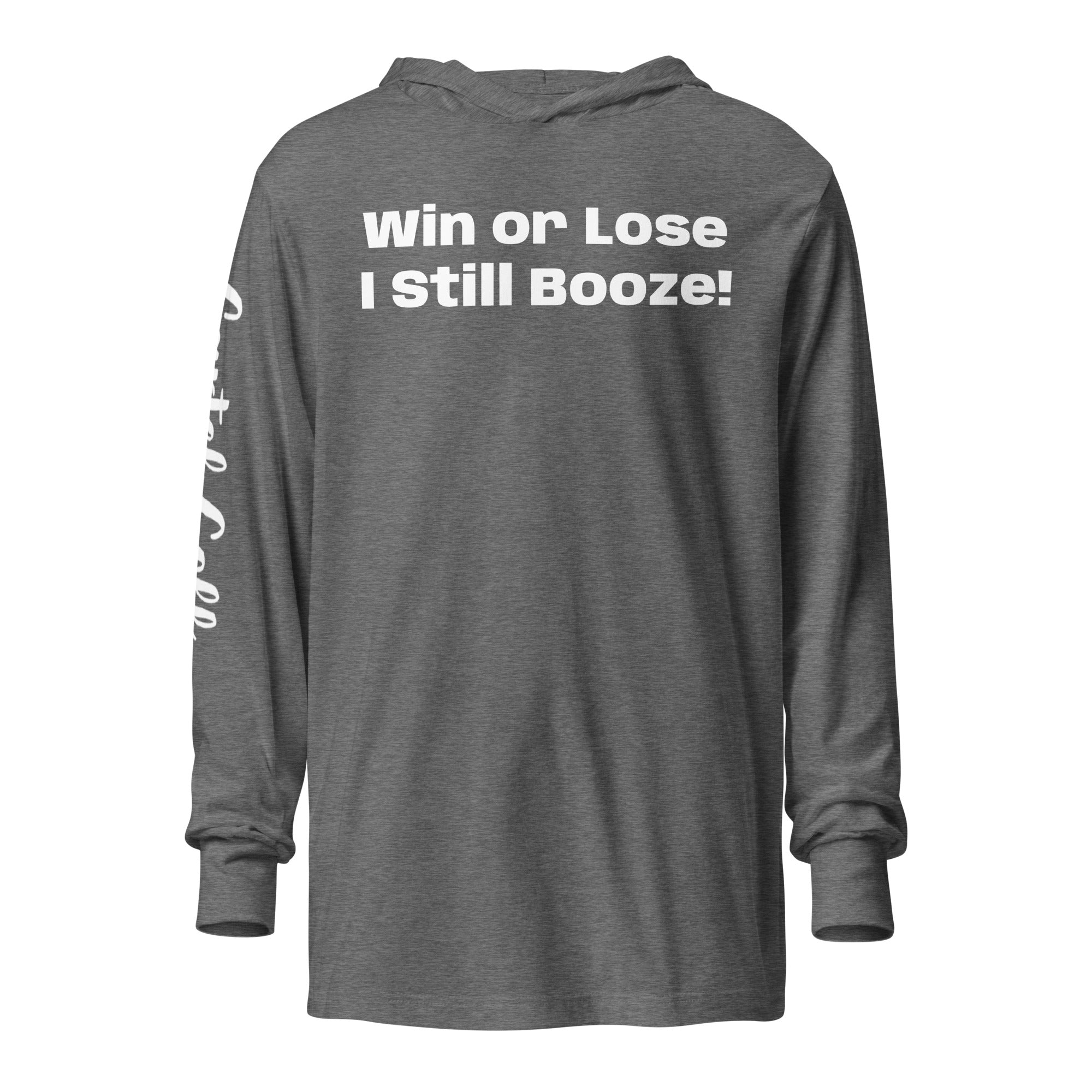 Hooded long-sleeve tee "Win or Lose"