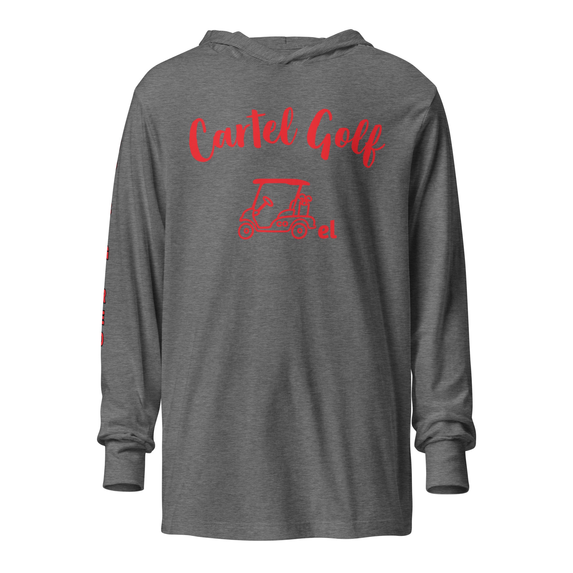 Hooded long-sleeve tee "Go Big Red"