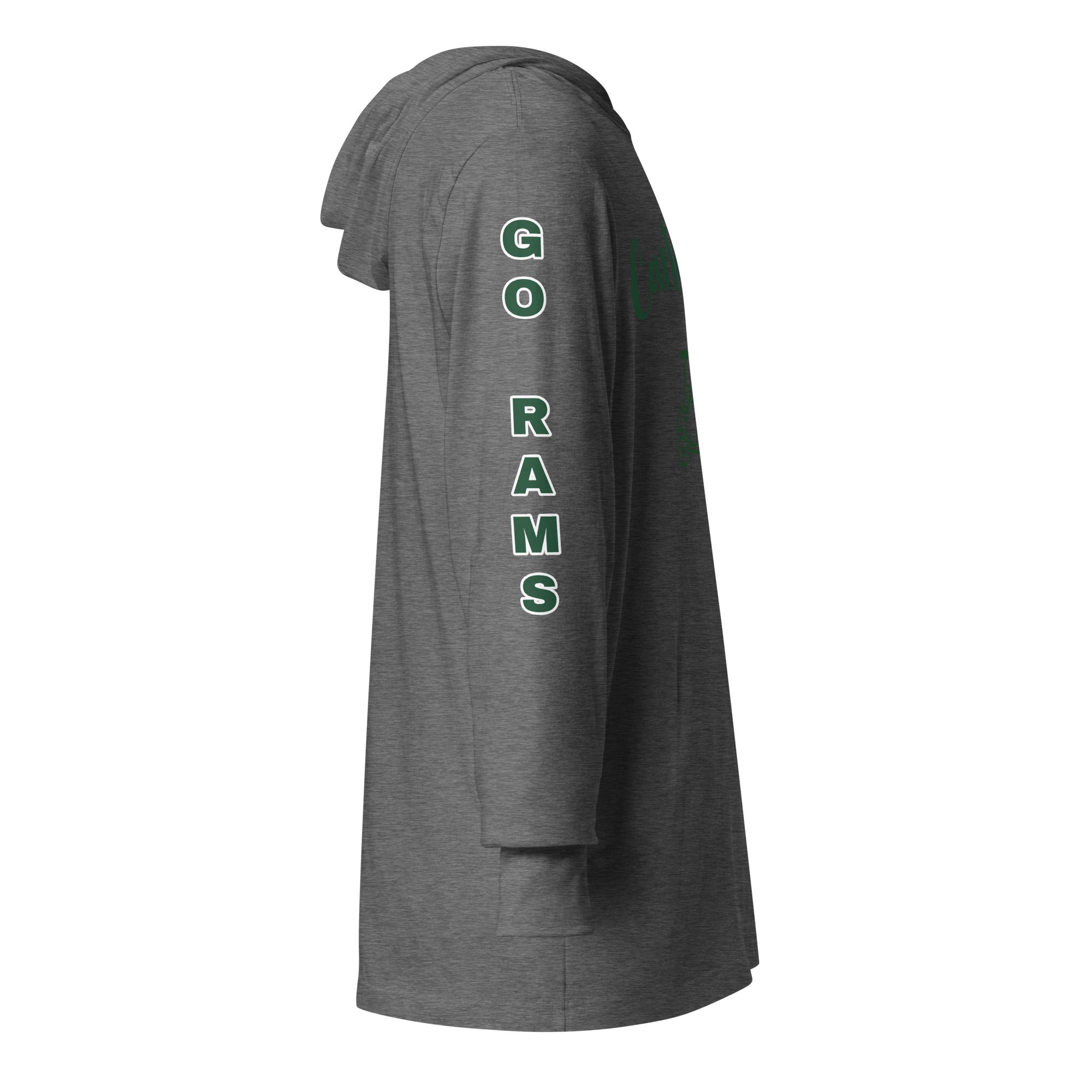 Hooded long-sleeve tee "Go Rams"