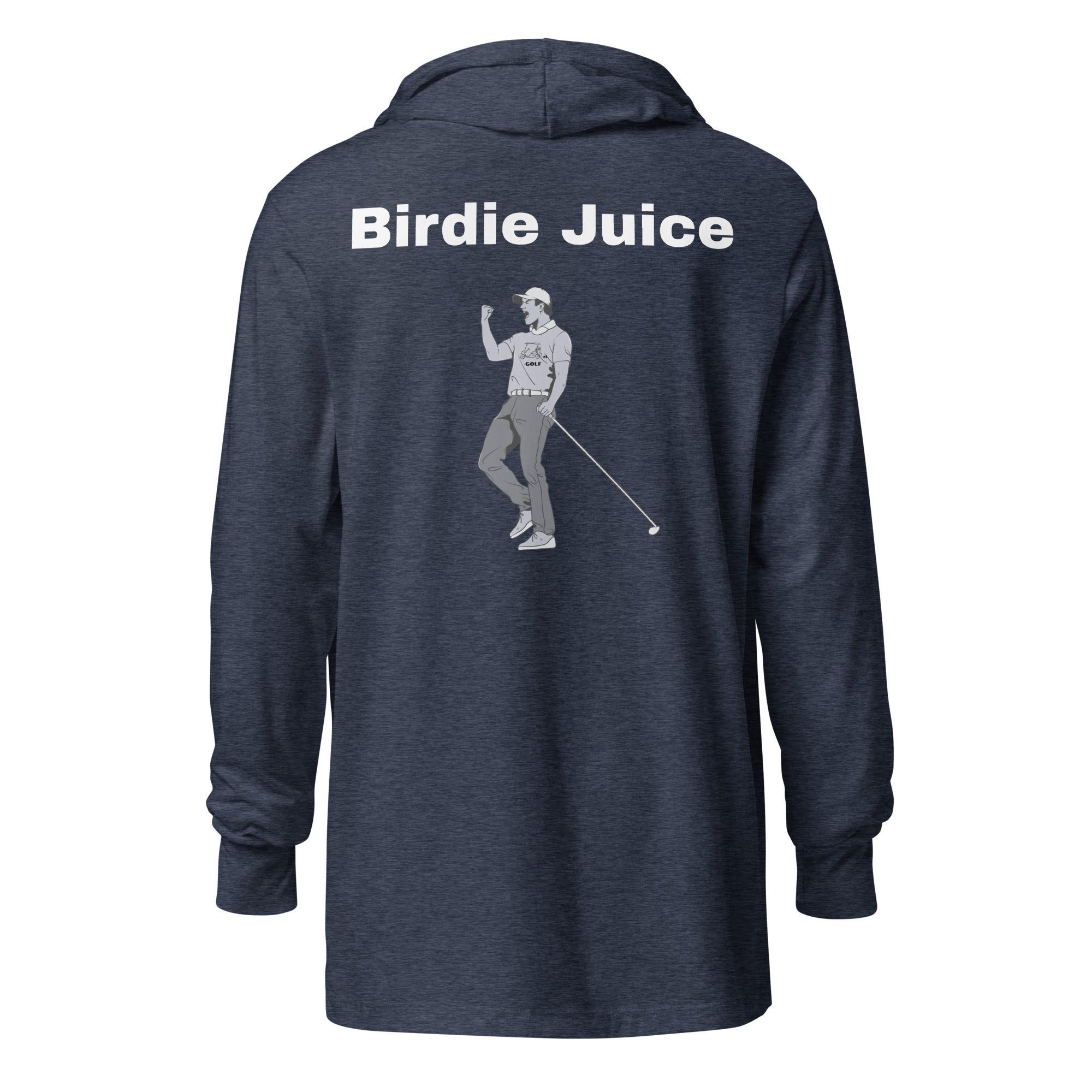 Hooded long-sleeve tee "Birdie Juice"