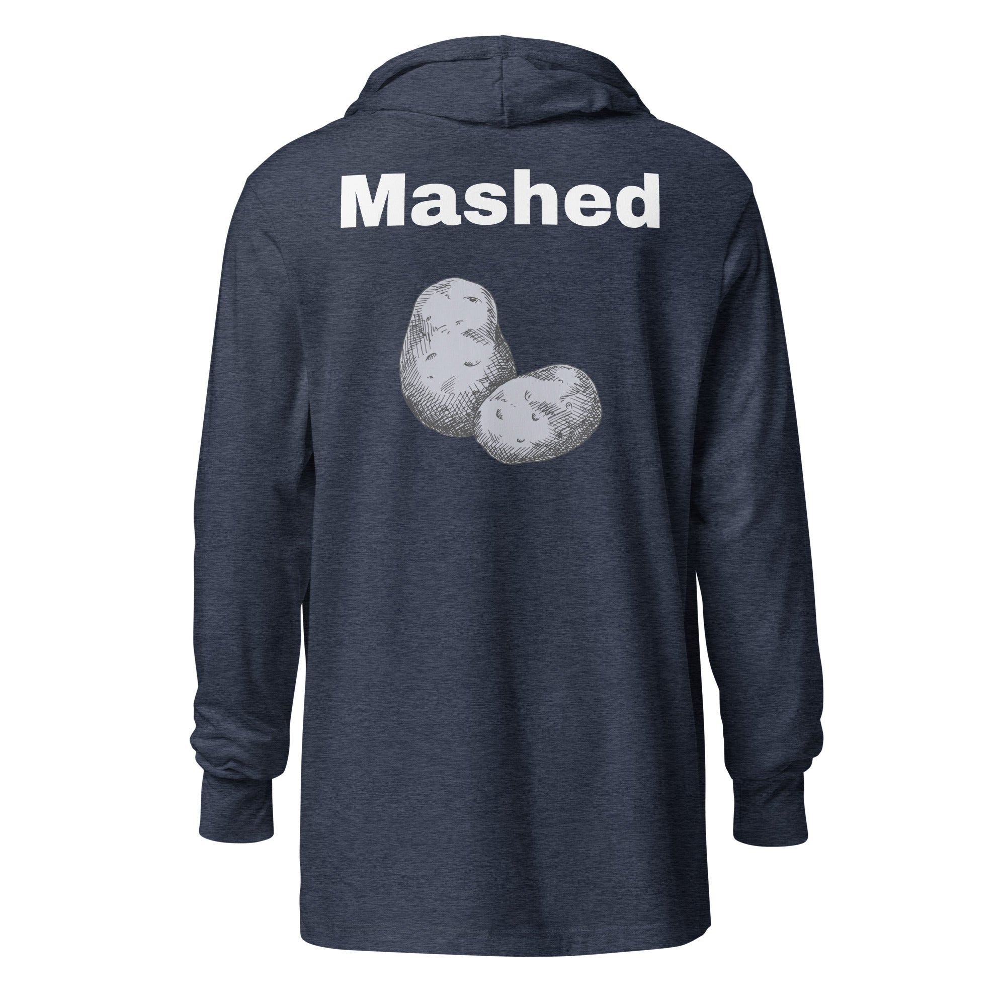 Hooded long-sleeve tee "Mashed Potatoes"