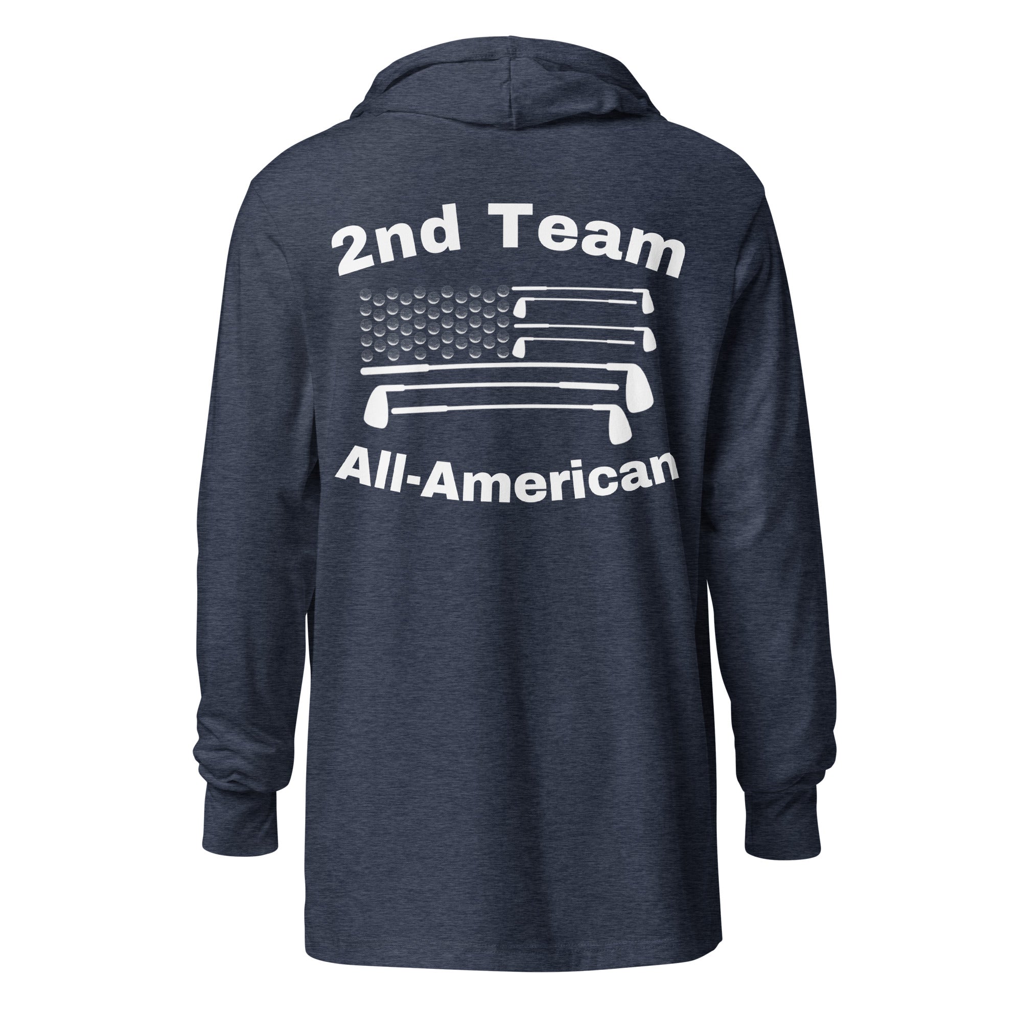 Hooded long-sleeve tee  “2nd Team All-American”