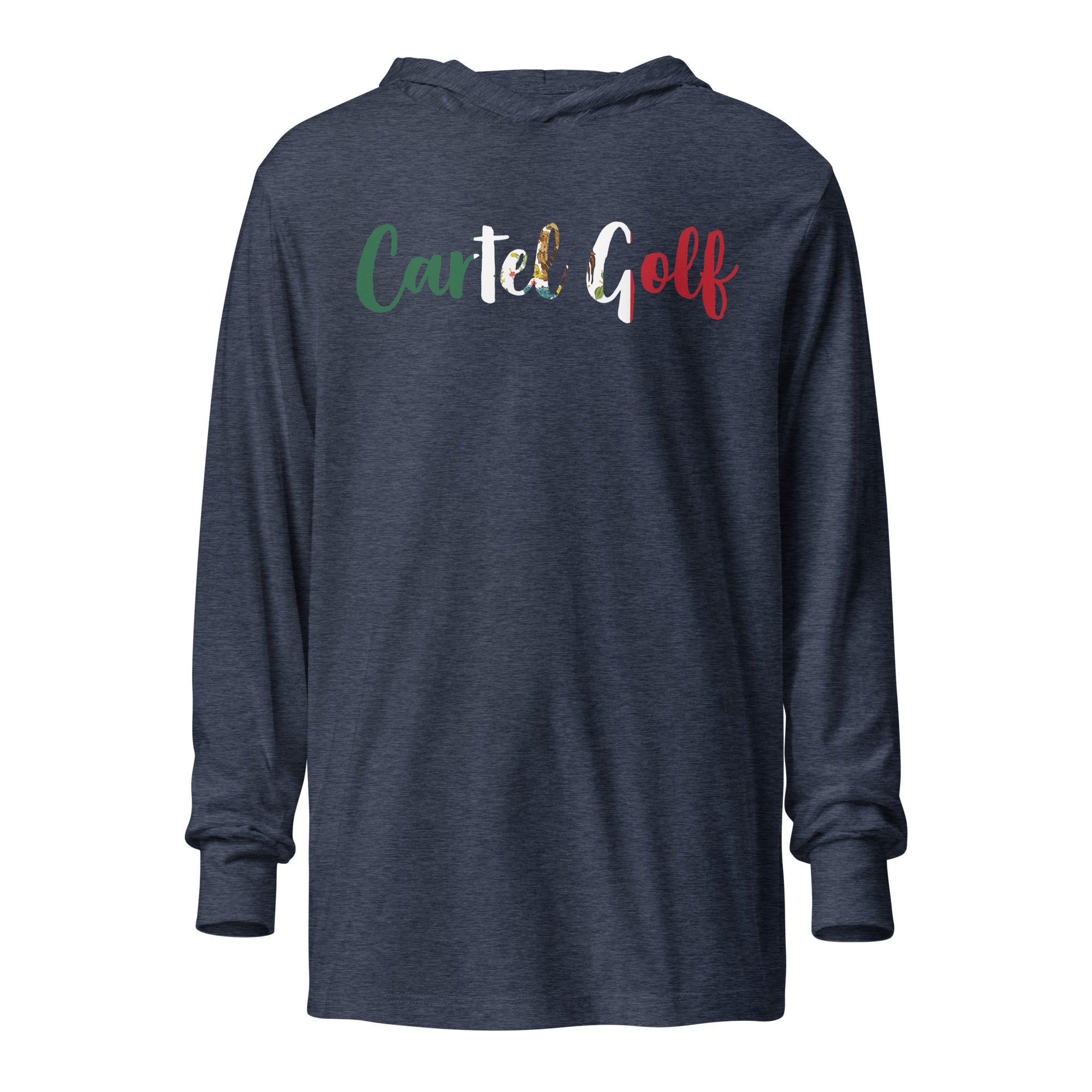 Hooded long-sleeve tee "Cartel Golf Mexico"