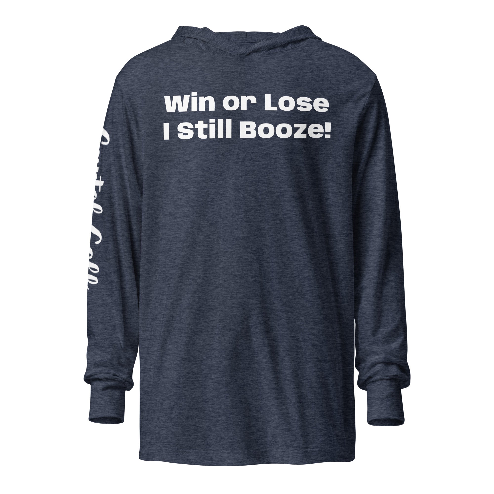 Hooded long-sleeve tee "Win or Lose"