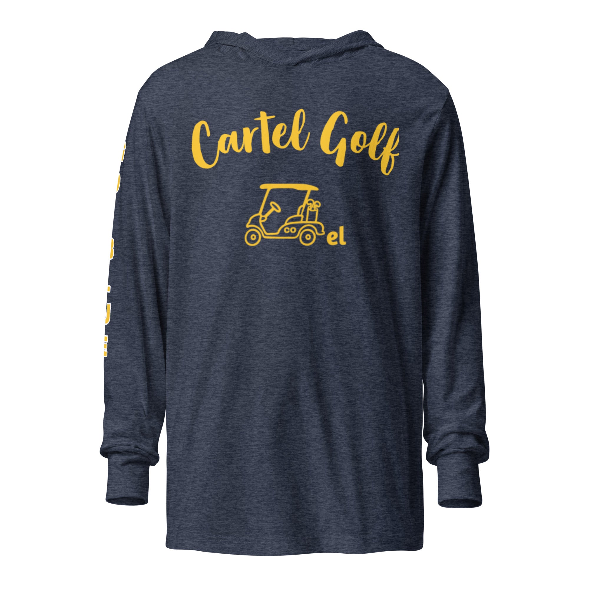 Hooded long-sleeve tee "Go Blue"