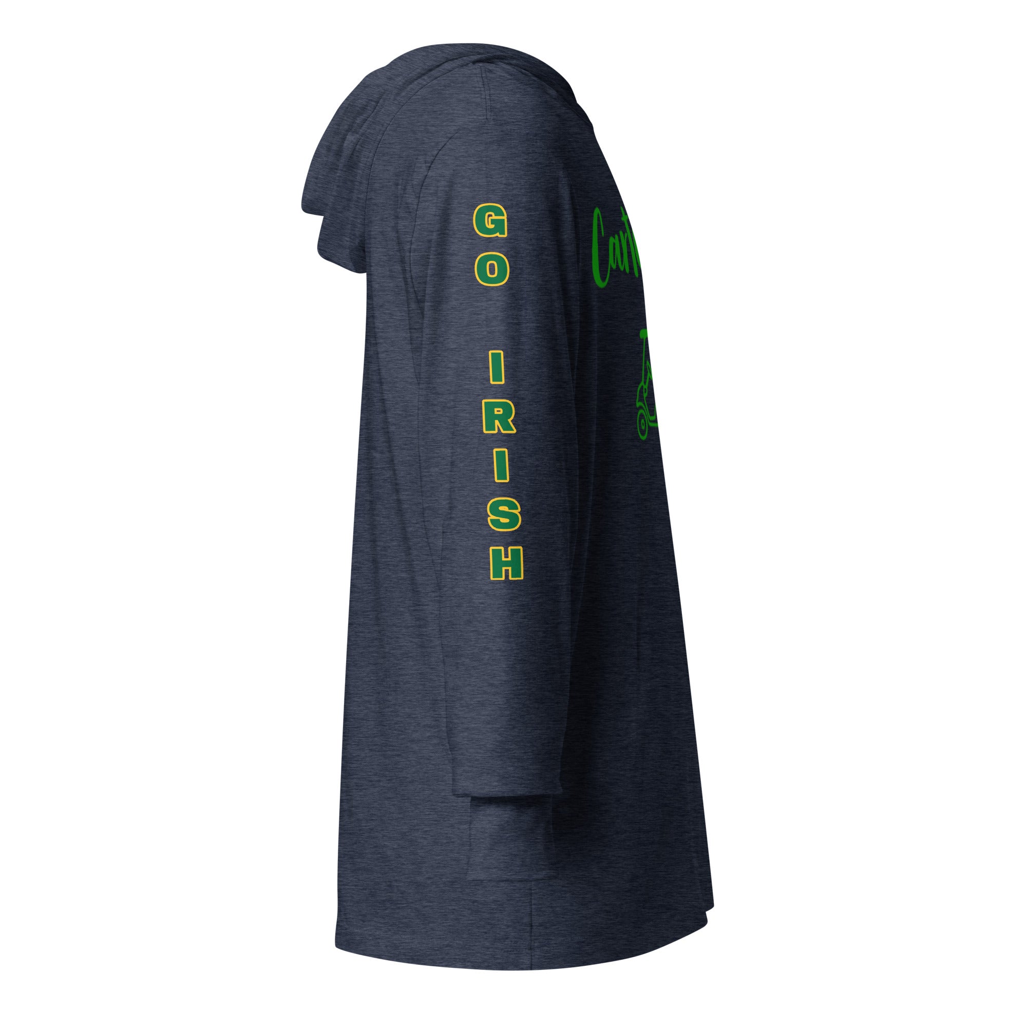 Hooded long-sleeve tee "Go Irish"