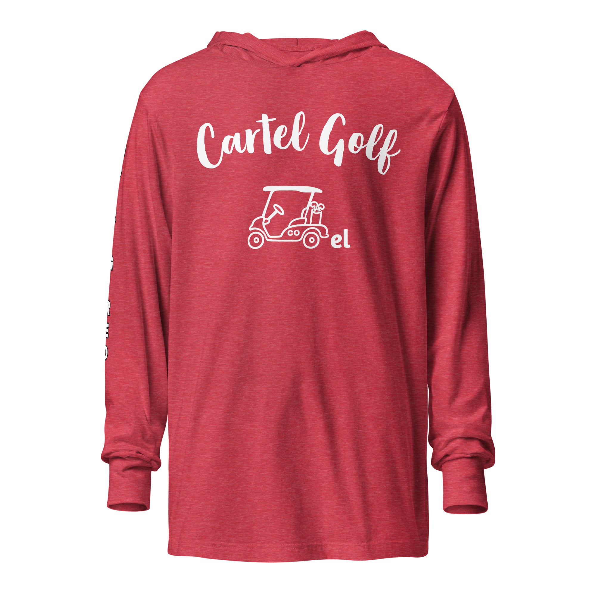 Hooded long-sleeve tee "Go Big Red"