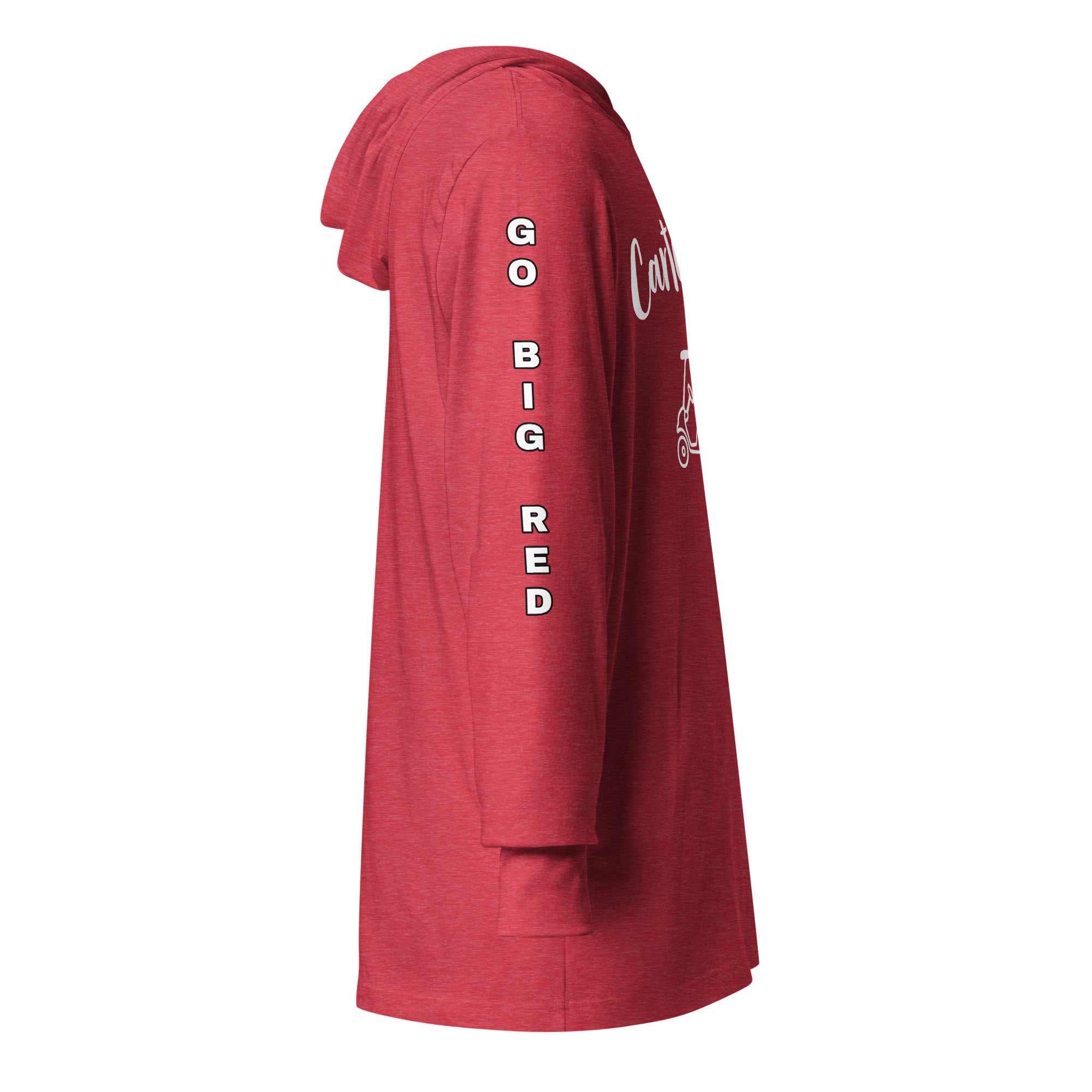 Hooded long-sleeve tee "Go Big Red"