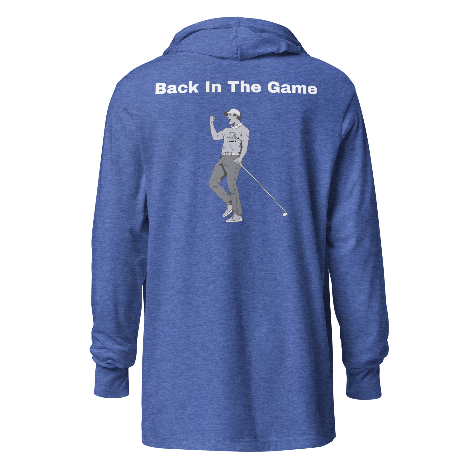 Hooded long-sleeve tee "Back in the game"