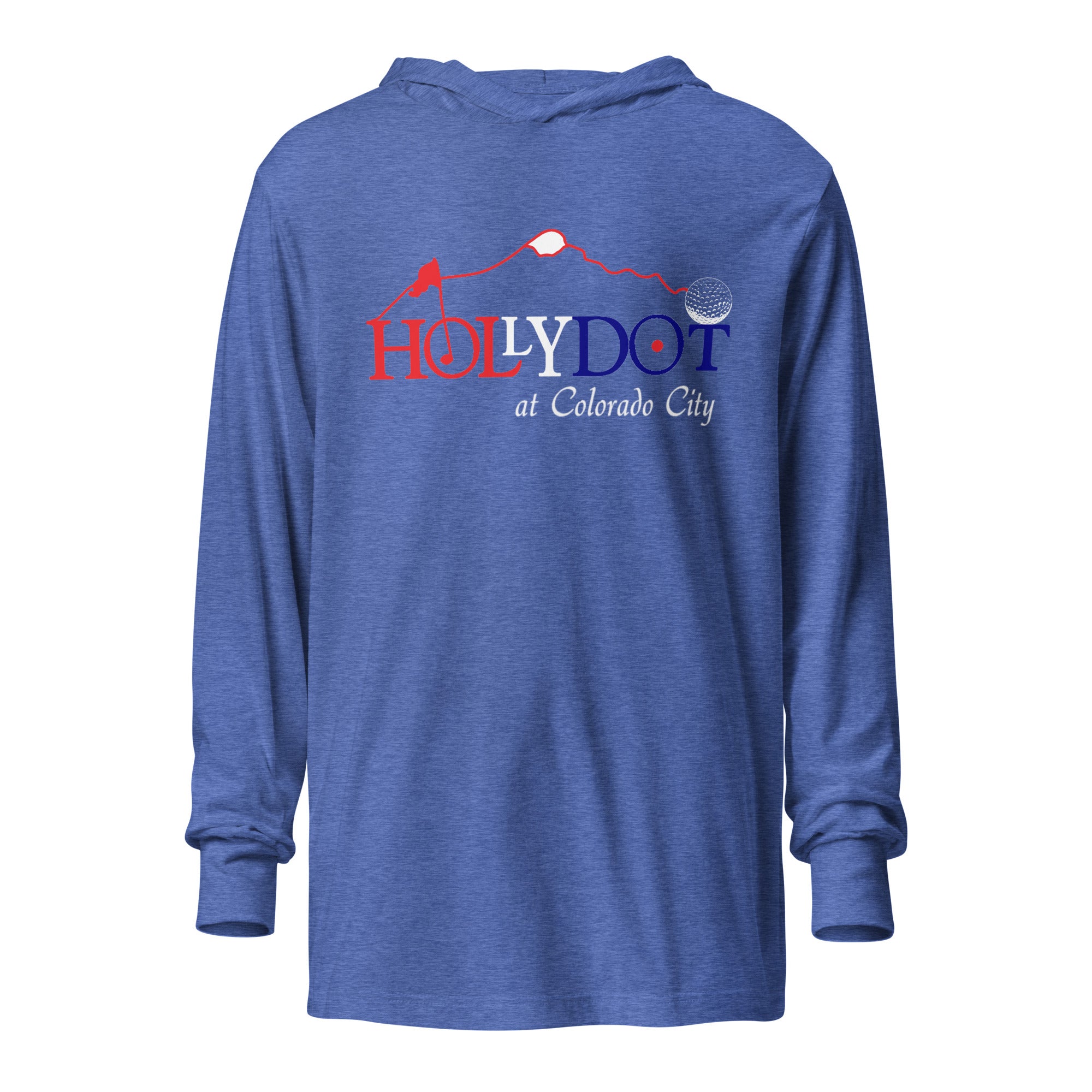 Hooded long-sleeve tee "Hollydot USA"