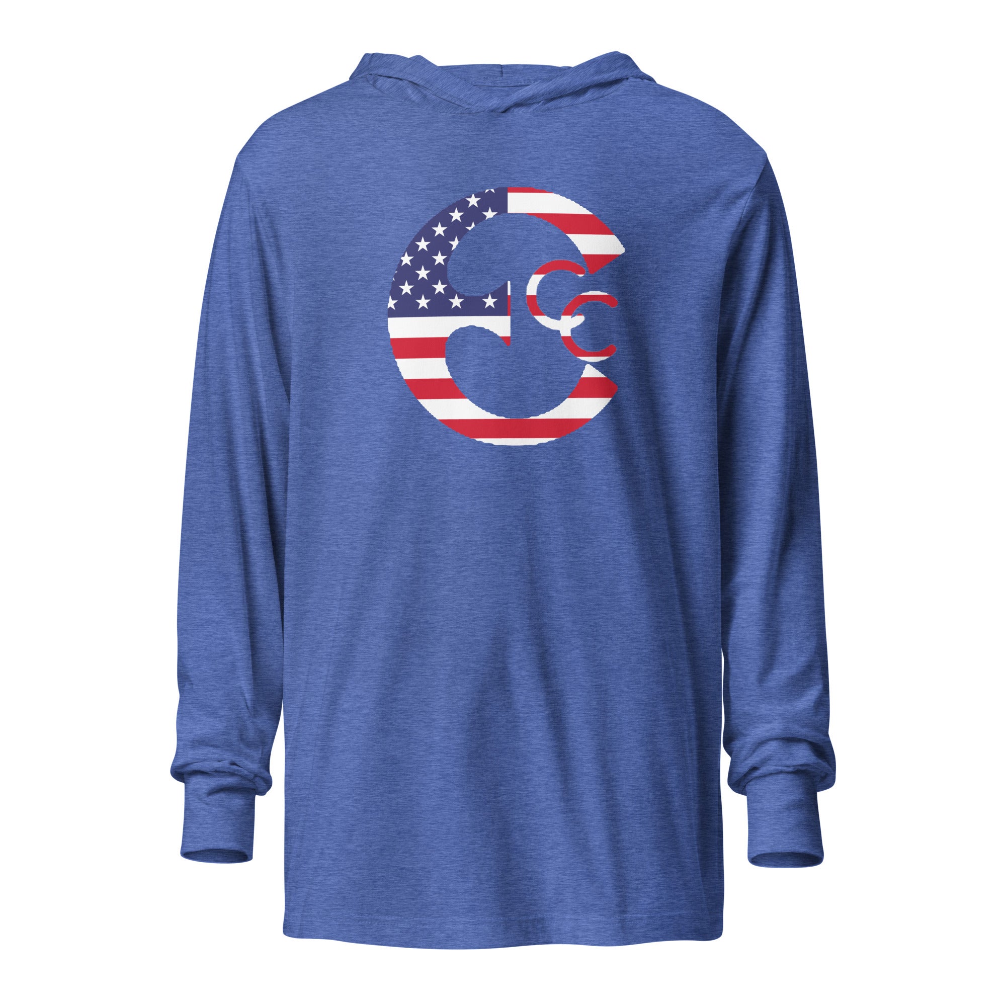 Hooded long-sleeve tee "Eaton CC USA"