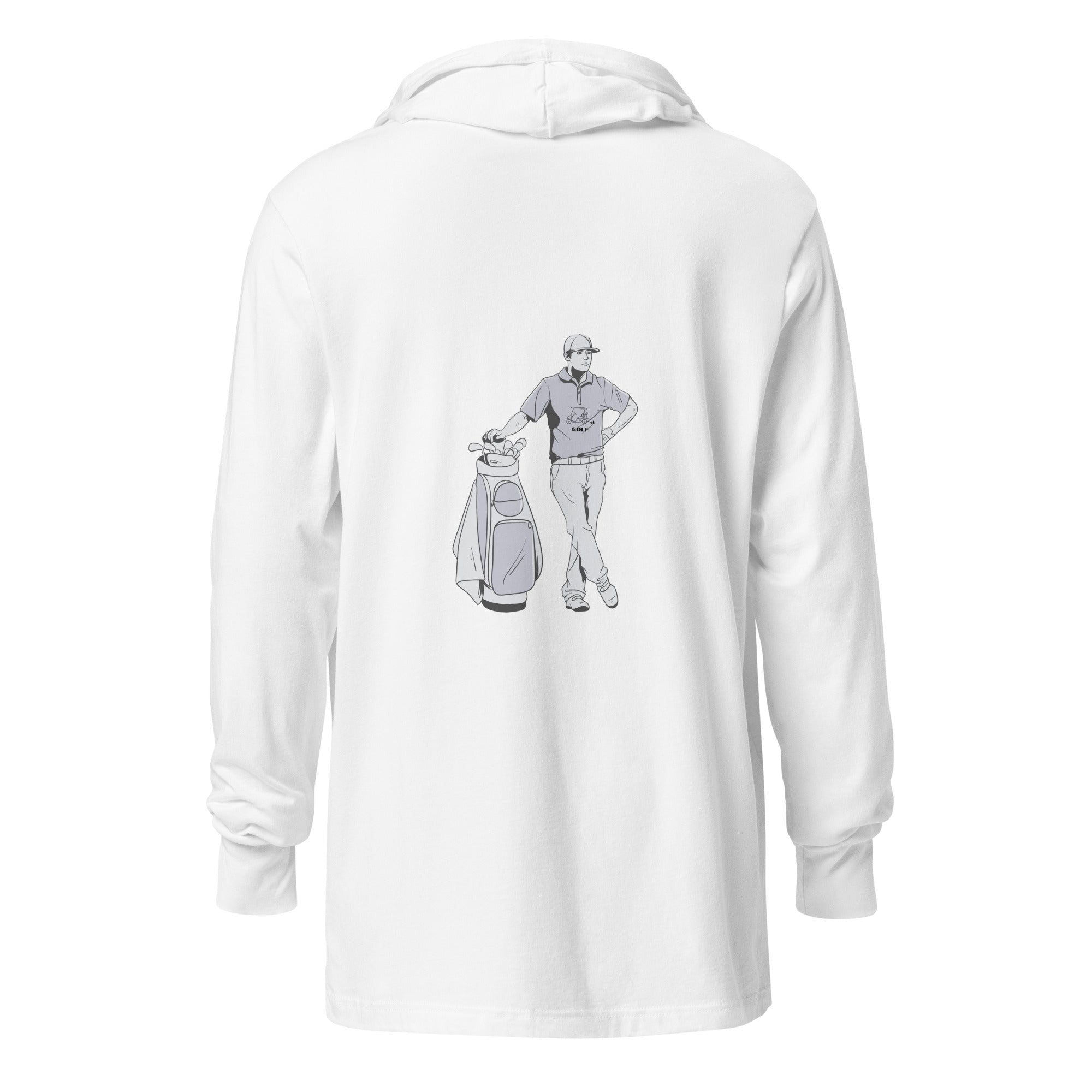 Hooded long-sleeve tee "This Course Sucks"