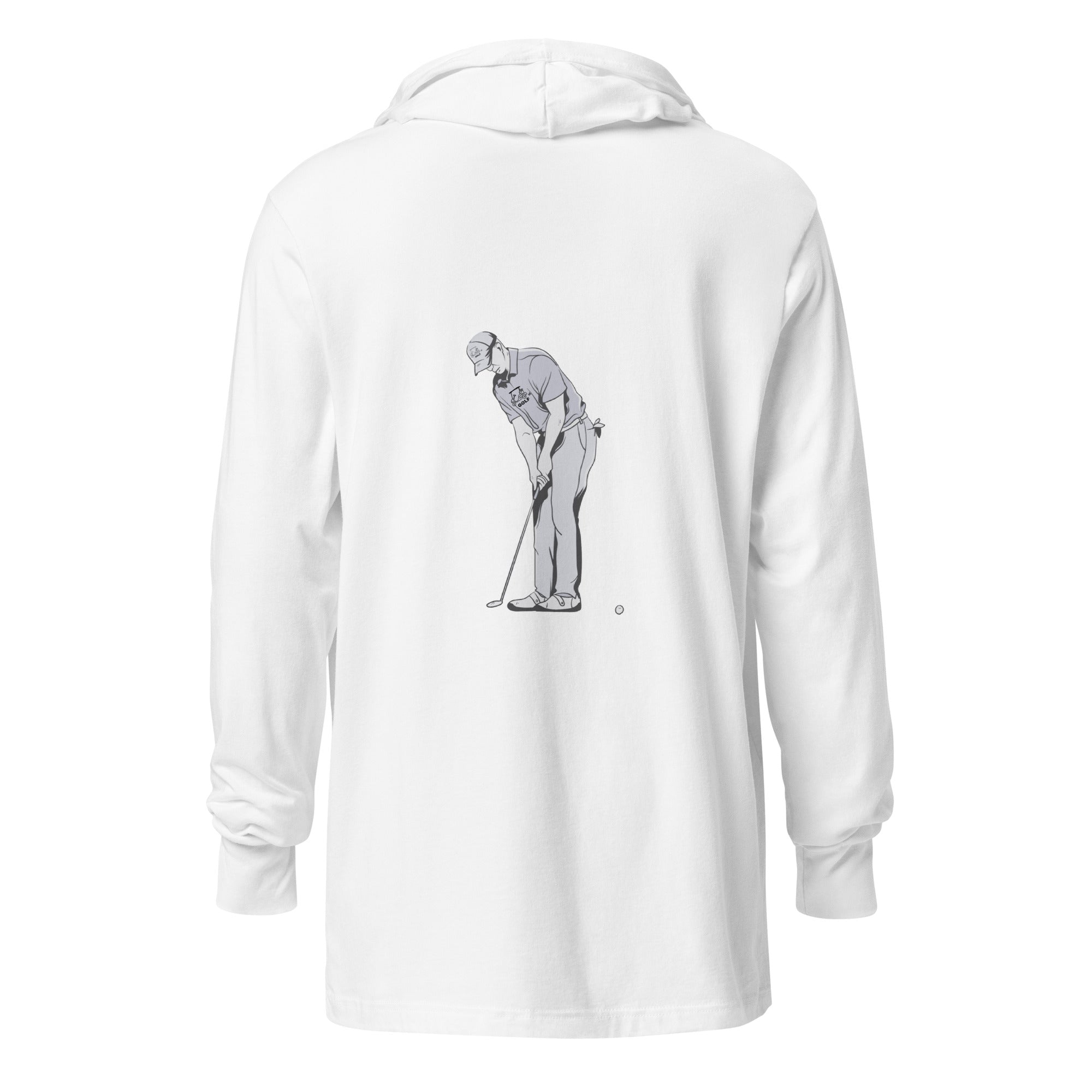 Hooded long-sleeve tee "Don't Good Putt Me"