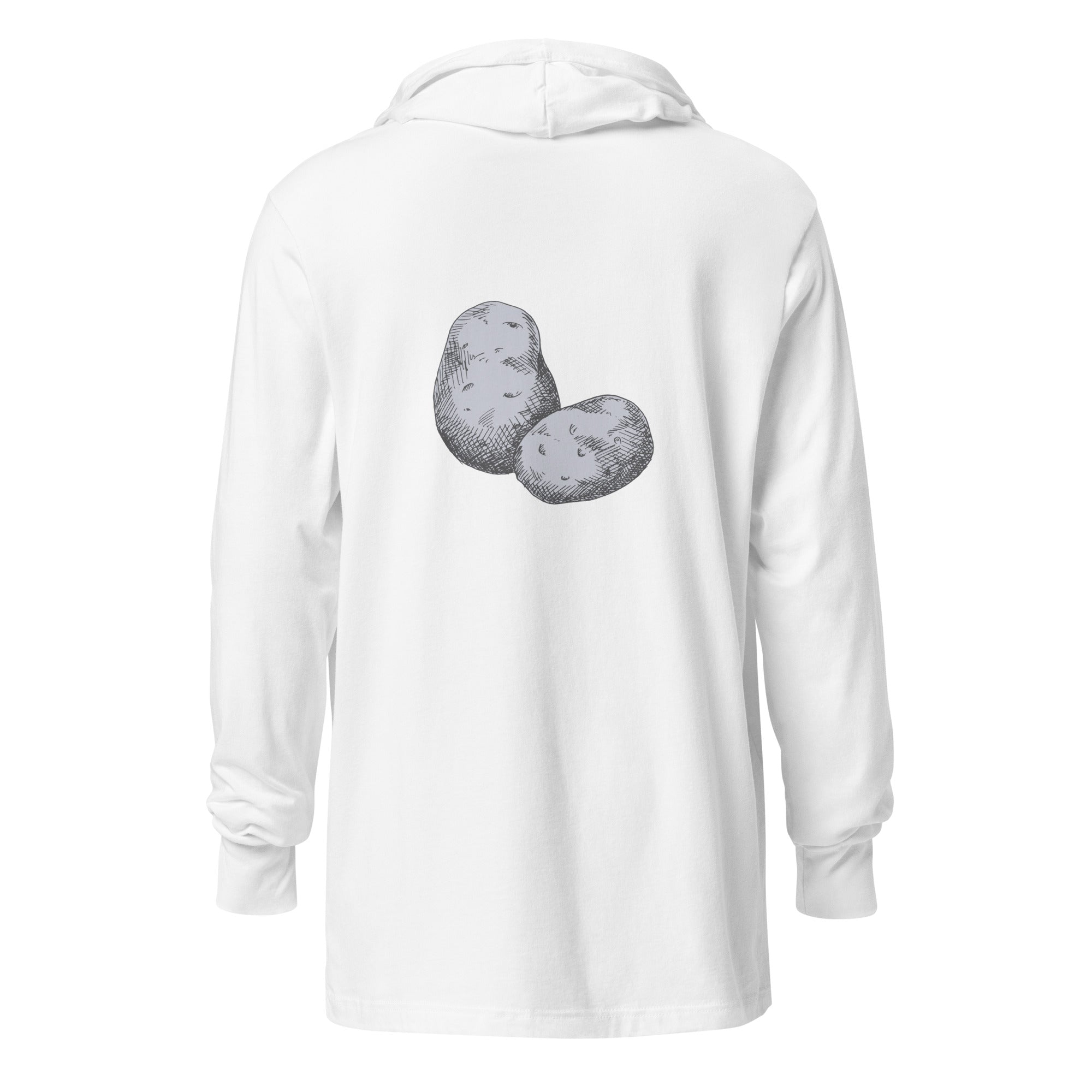 Hooded long-sleeve tee "Mashed Potatoes"