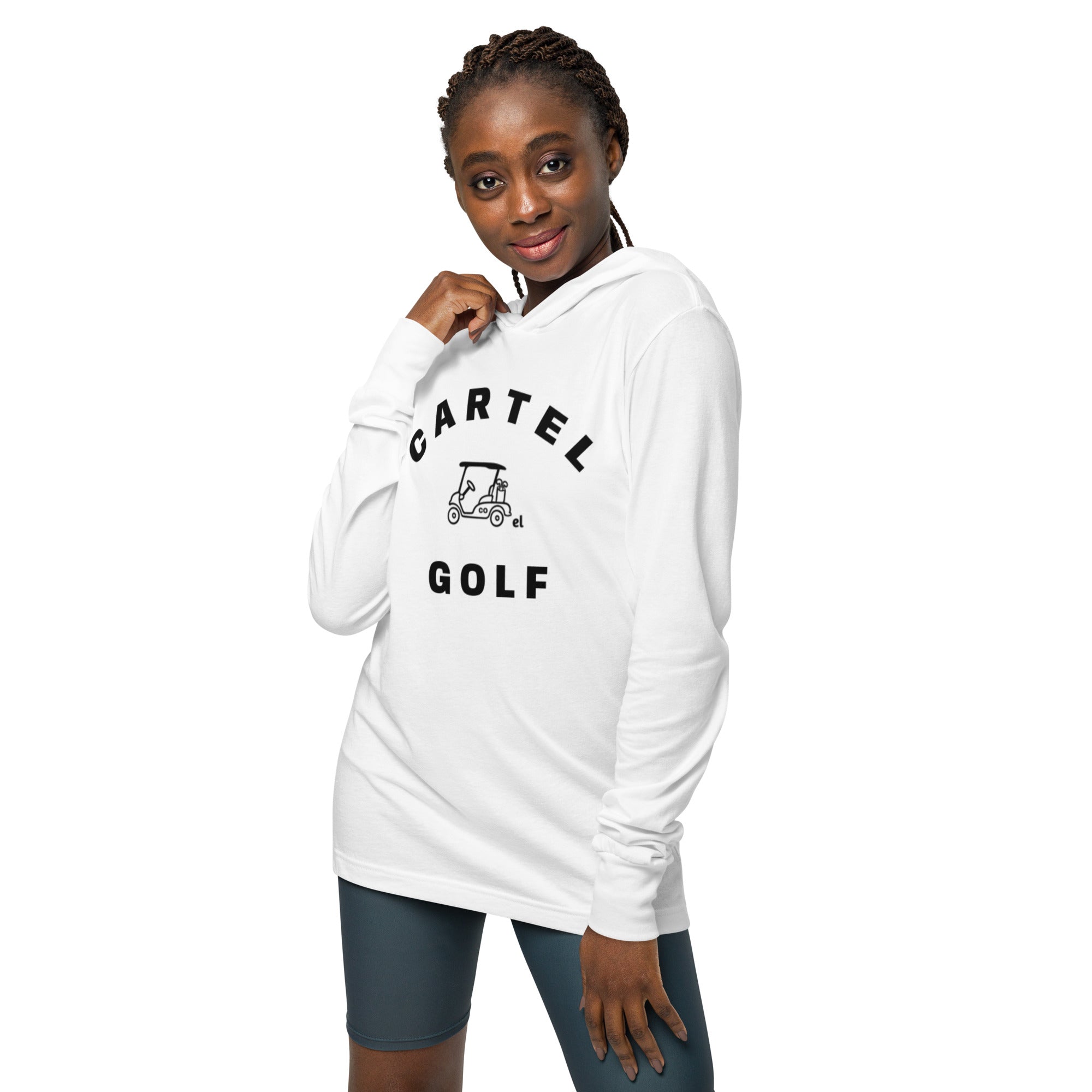 Hooded long-sleeve tee "Cartel Golf"