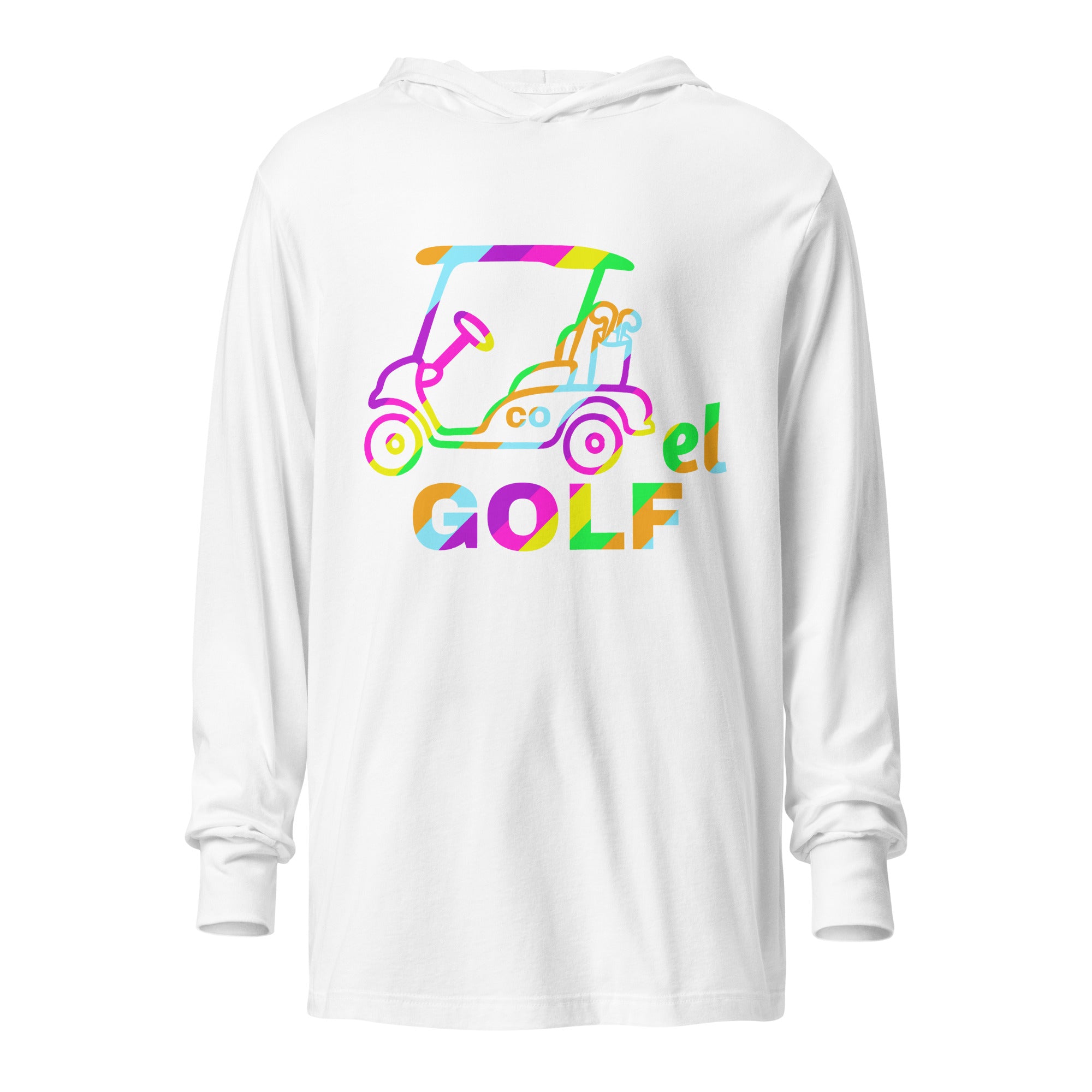 Hooded long-sleeve tee "Cartel Golf Colorful"