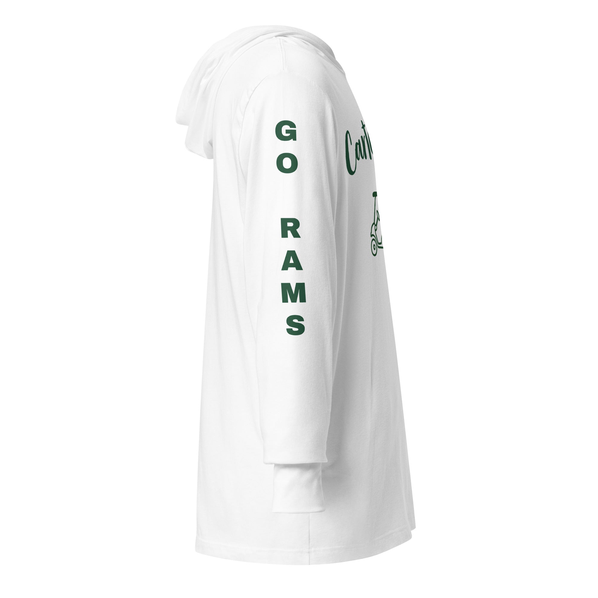 Hooded long-sleeve tee "Go Rams"