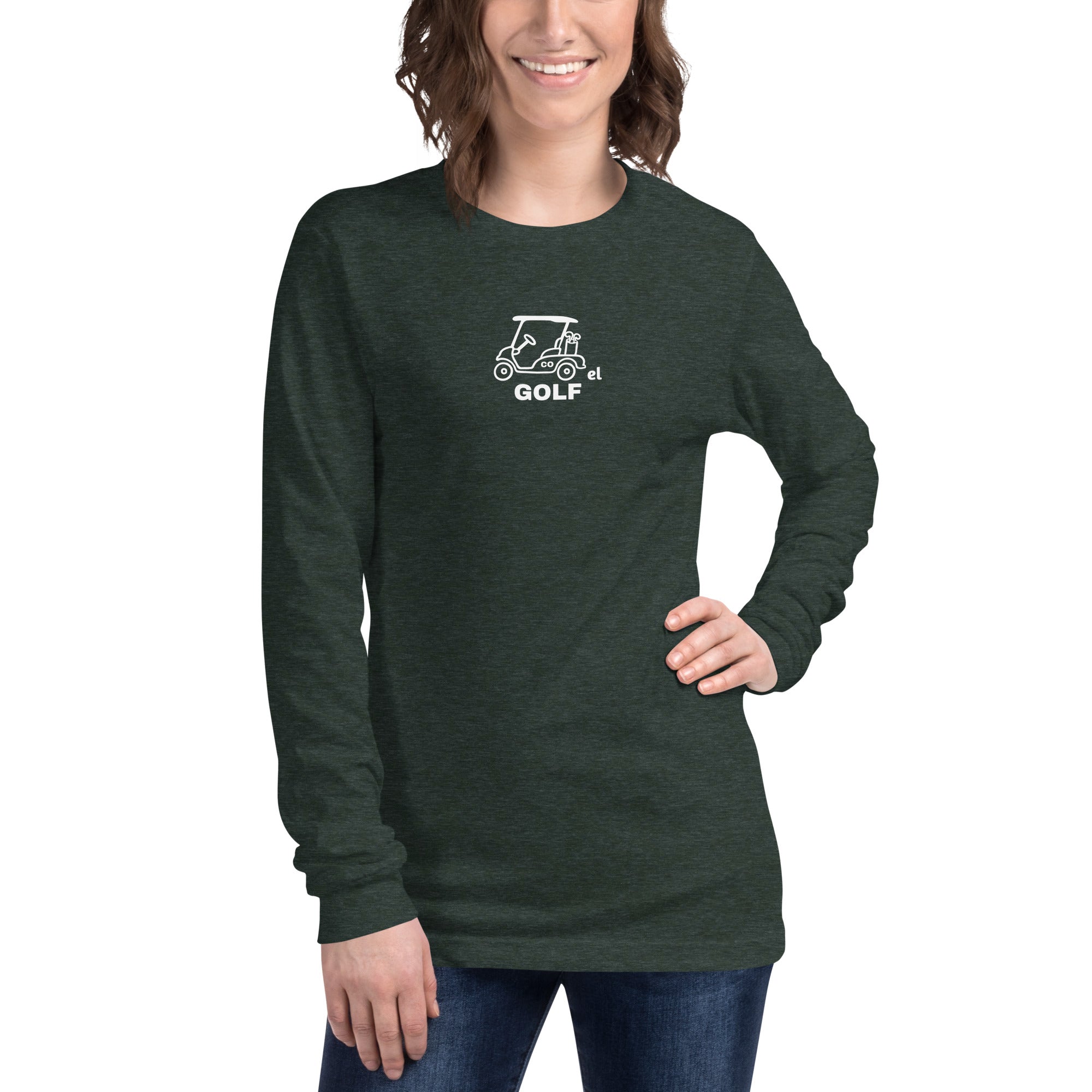 Unisex Long Sleeve Tee "Army Golf"