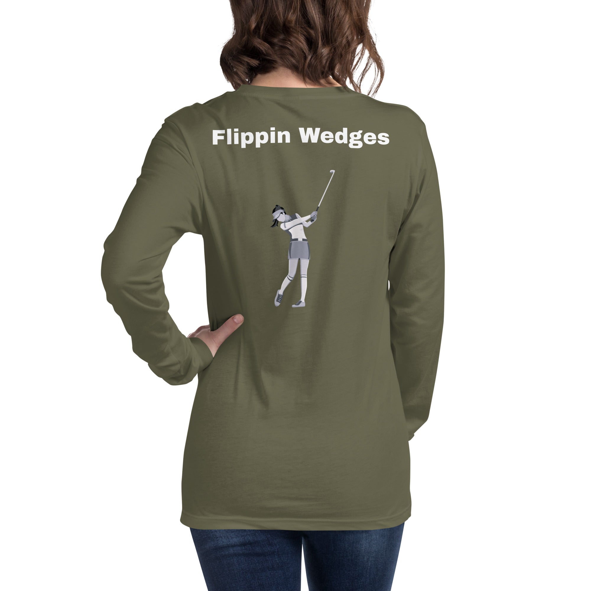 Unisex Long Sleeve Tee "Flippin Wedges"