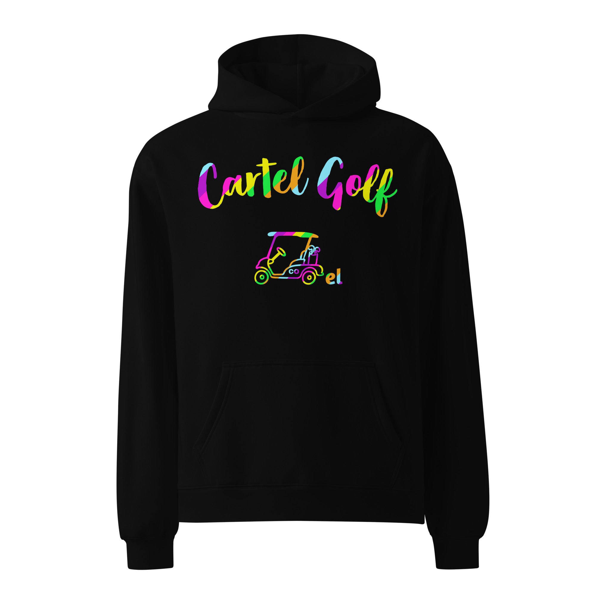 Unisex oversized hoodie "Cartel Golf Colorful"