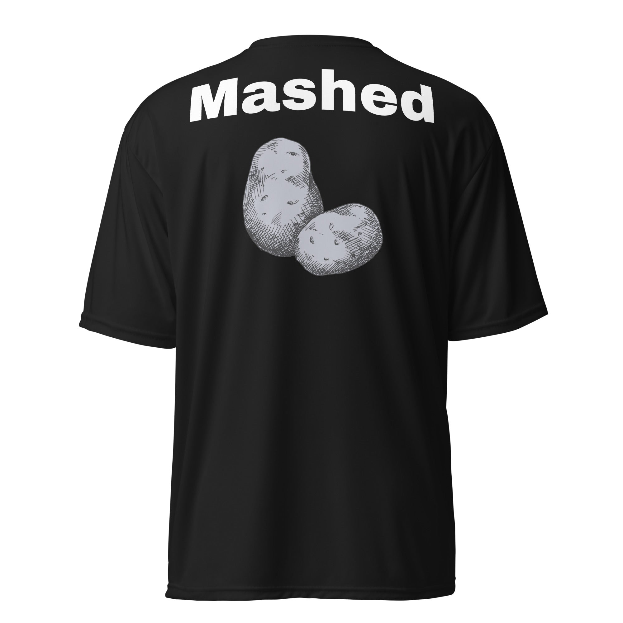 Unisex performance crew neck t-shirt "Mashed potatoes"