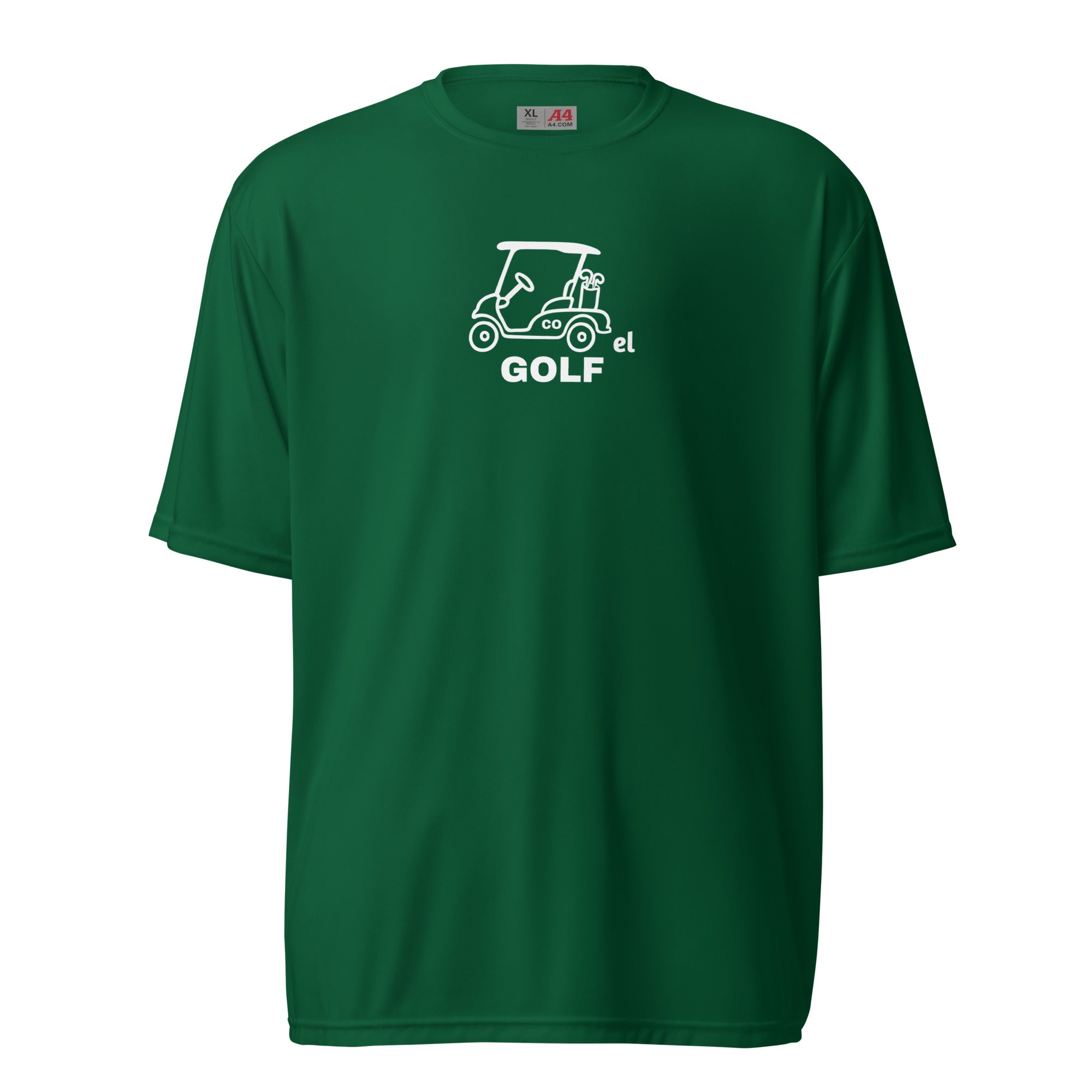 Unisex performance crew neck t-shirt "Get it to the hole"